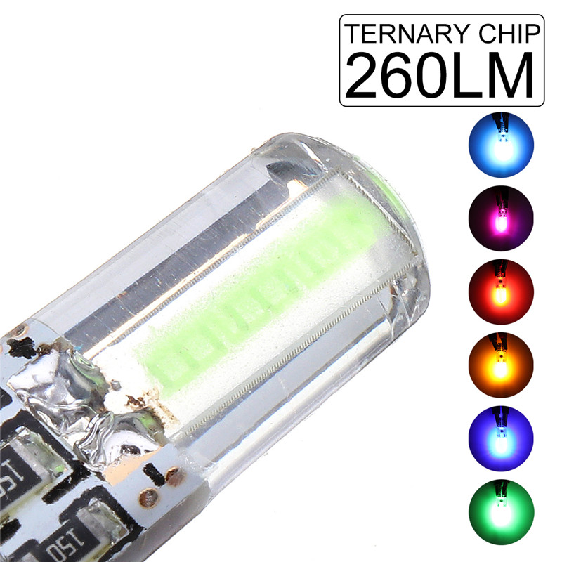 T10-LED-Car-Wedge-Side-Marker-Lights-Silica-Gel-Bulb-12V-15W-260LM-Canbus-Error-Free-1398045