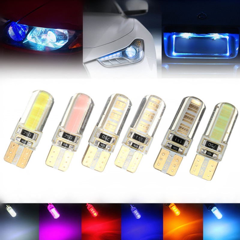 T10-W5W-COB-LED-Car-Side-Wedge-Marker-Lights-Canbus-Error-Free-License-Bulb-Soft-Gel-2W-1Pcs-1020144