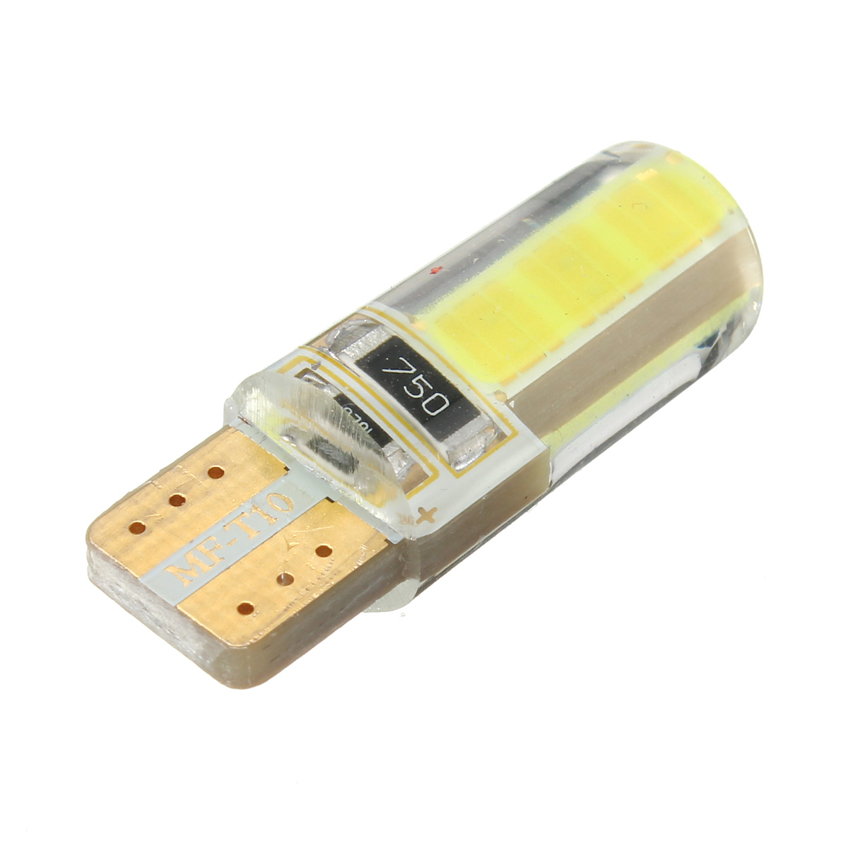 T10-W5W-COB-LED-Car-Side-Wedge-Marker-Lights-Canbus-Error-Free-License-Bulb-Soft-Gel-2W-White-2Pcs-1399628