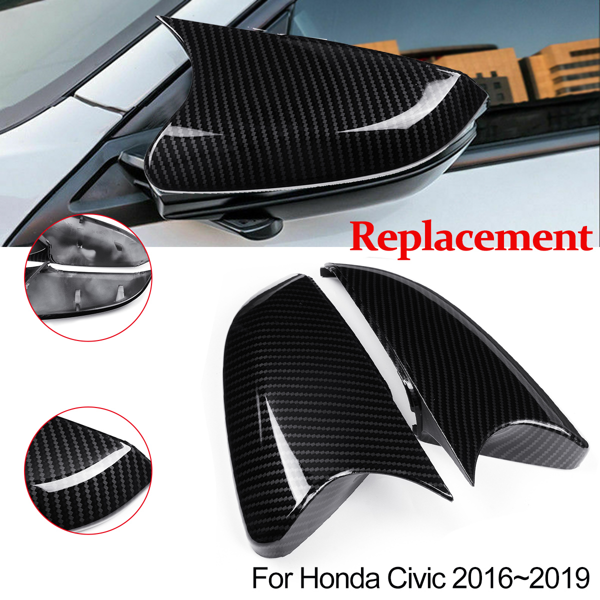 2Pcs-Car-Carbon-Fiber-Style-Rear-View-Side-Mirror-Trim-Cover-Caps-For-Honda-Civic-2016-18-1614546