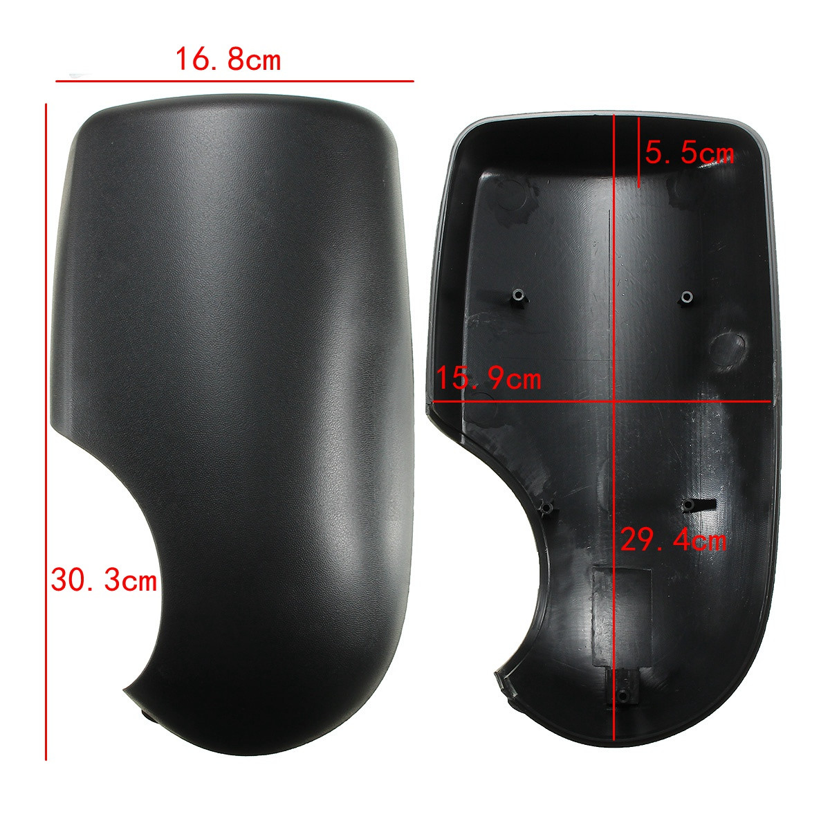 Black-Door-Wing-Mirror-Covers-Near-Passenger-Left-Right-Side-For-Ford-Transit-MK6-MK7-2000-2014-1114369