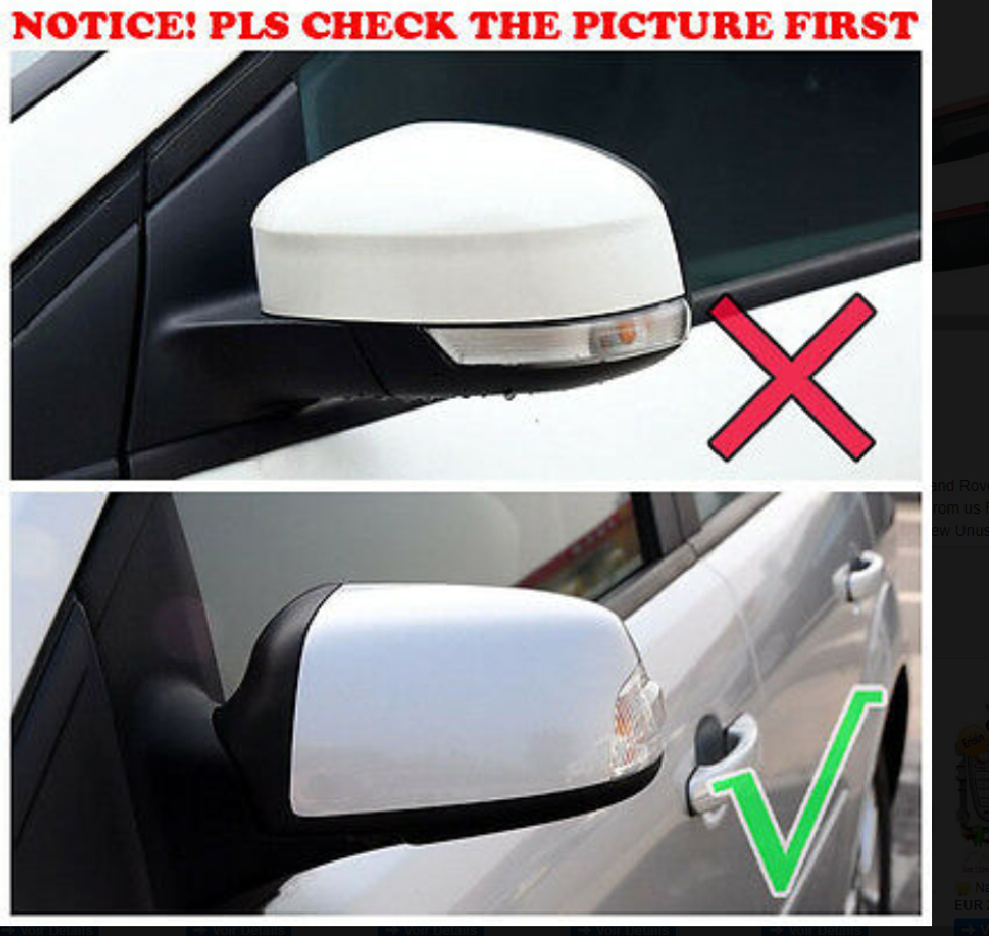 Car-Black-Side-Door-Wing-Rearview-Mirror-Cover-Cap-Casing-Trim-Right-Driver-For-Ford-Focus-1685813
