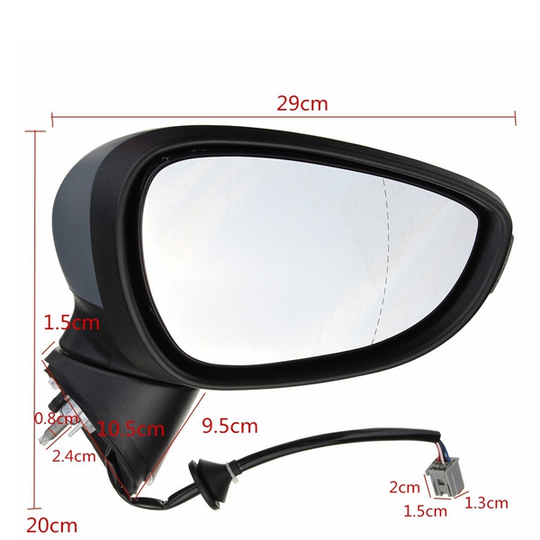 Car-Door-Wing-Mirror-Indicator-Driver-Passenger-Side-Manual-Fold-Left--Right-For-Ford-Fiesta-09-17-1609251