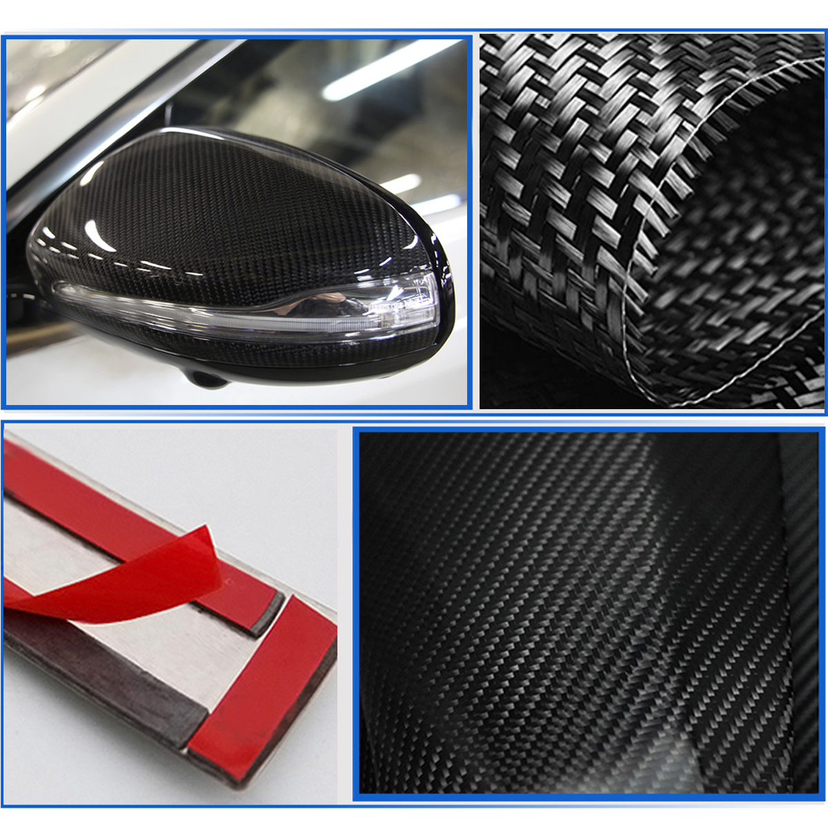 Carbon-Fiber-Side-Car-Mirror-Cover-Caps-for-2015-to-18-Mercedes-W205-C300-C400-450-1302614