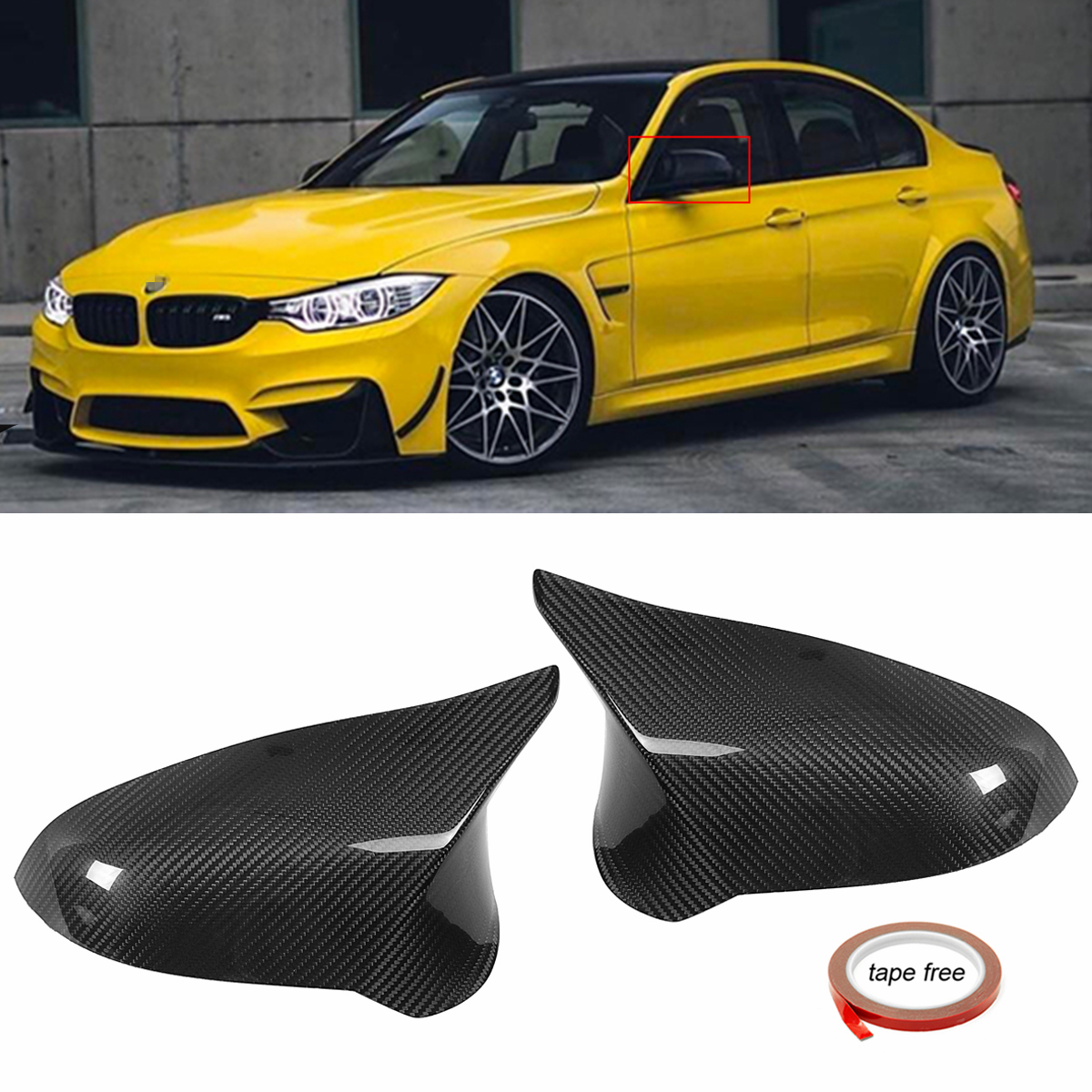Left-Hand-Driver-Performance-Style-Carbon-Fiber-Side-Mirror-Cover-Caps-for-BMW-2015-2018-F82-M4-1351740