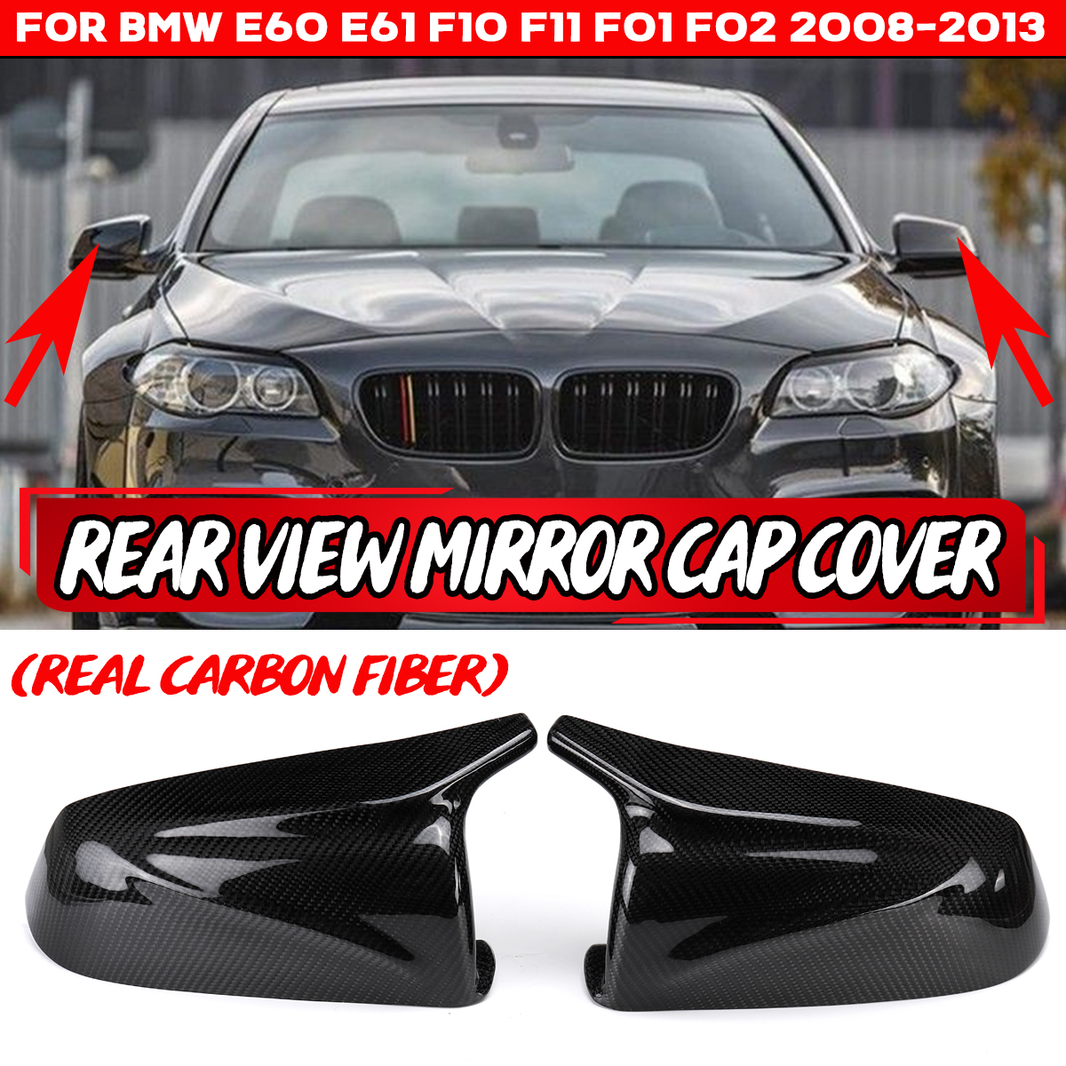 M-style-Rear-View-Mirror-Cap-Cover-Replacement-Left--Right-For-BMW-E60-E61-F10-F11-F01-F02-2008-2013-1800638
