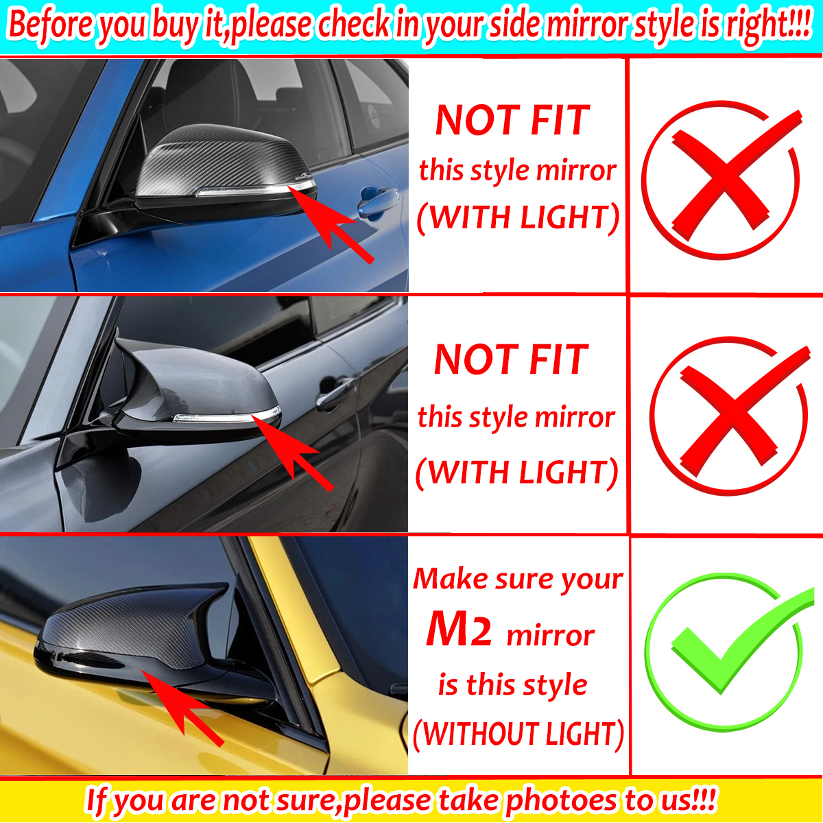 Painted-Glossy-White-Rear-View-Mirror-Cap-Cover-Replacement-Left--Right-For-BMW-F80-M3-F82-M4-2015-2-1789192