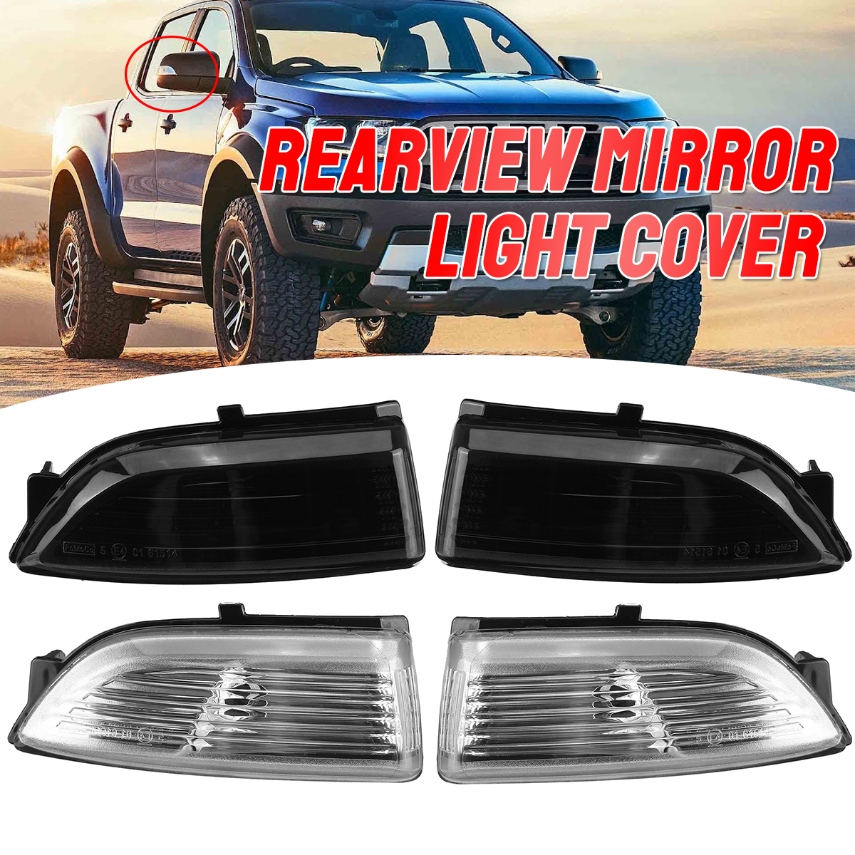 Passenger-Side-Rear-View-Wing-Mirror-Light-Lamp-For-Ford-Everest-Ranger-1787515
