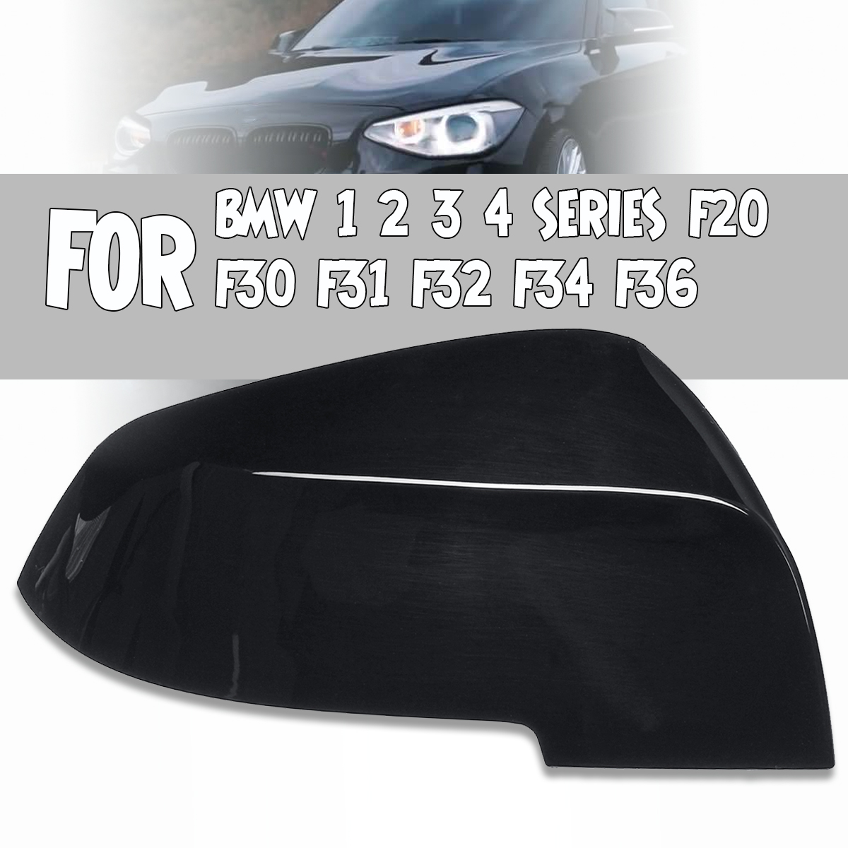Right-Gloss-Black-Wing-Mirror-Cover-Car-Rear-View-Replacement-For-BMW-1-2-3-4-SERIES-F20-F30-F31-F32-1789150
