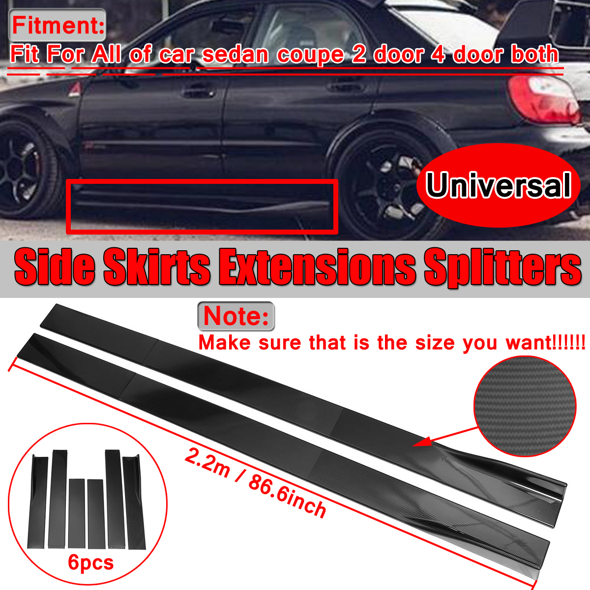 866-Carbon-Black-Car-Side-Skirt-Sideskirts-Extension-For-LEXUS-IS200T-IS250-IS350-1530298