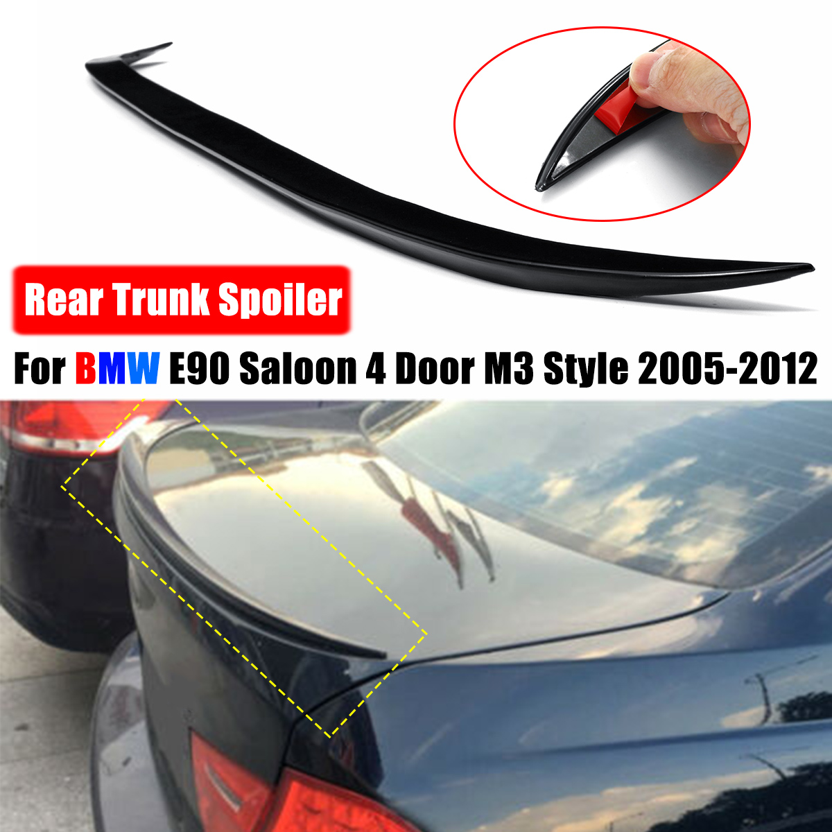 1PC-Rear-Trunk-Spoiler-Boot-Lip-Wing-M3-Style-For-BMW-3-Series-E90-2005-2012-1812659