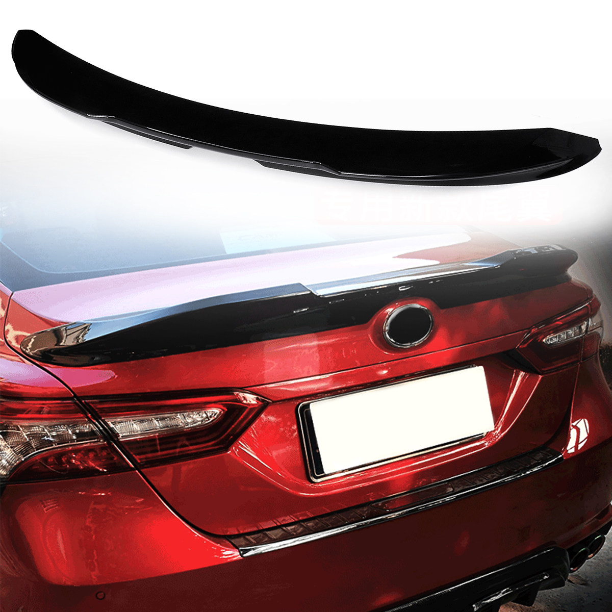Car-Sport-Rear-Trunk-LID-Spoiler-Wing-For-TOYOTA-CAMRY-2018-2019-Painted-Gloss-BLACK-ABS-Plastic-1534207
