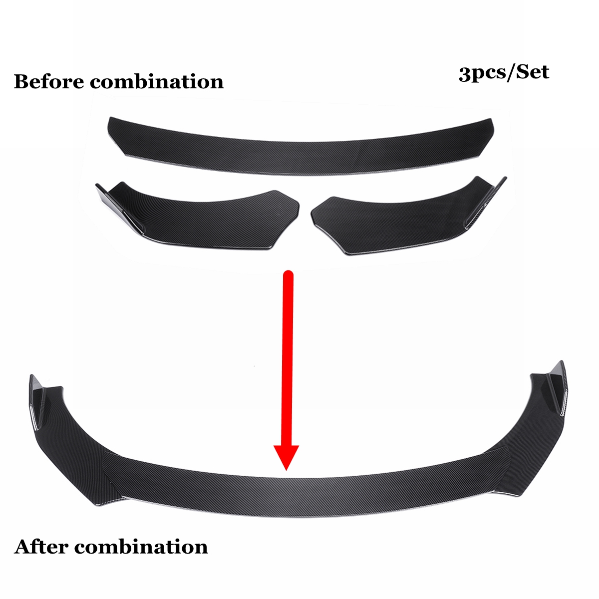 Carbon-Fiber-Front-Bumper-Lip-Car-Spoiler-Wing-For-Mercedes-Benz-W205-C200-C250-C300-C350-1534805