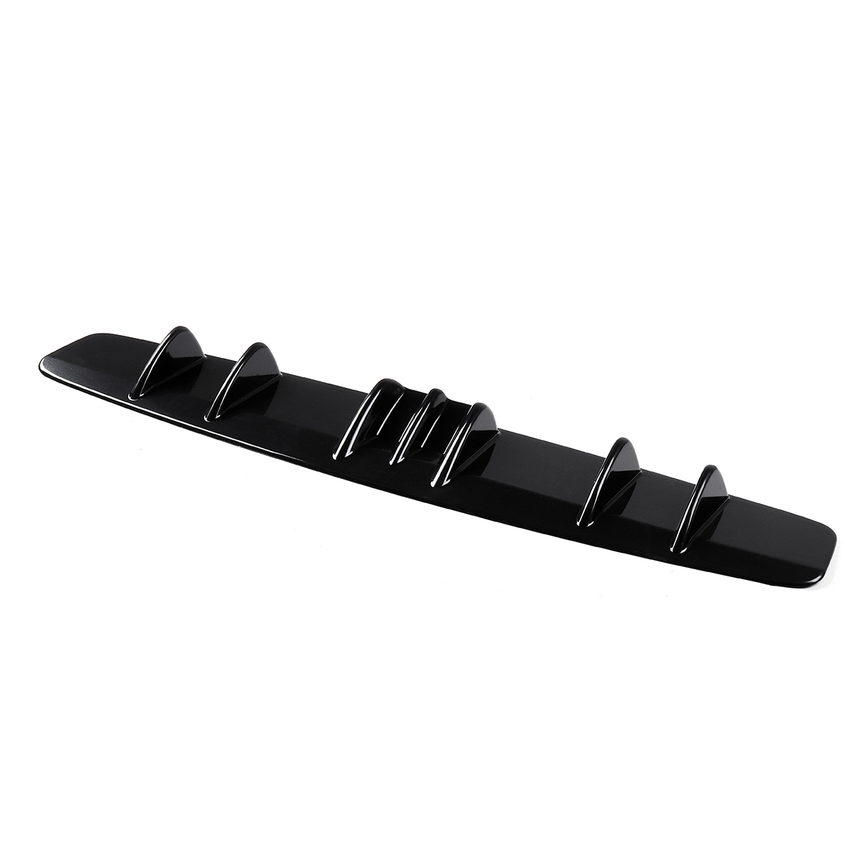 Glossy-Black-Car-ABS-Rear-Style-Curved-Bumper-Protector-Lip-Diffuser-1459899