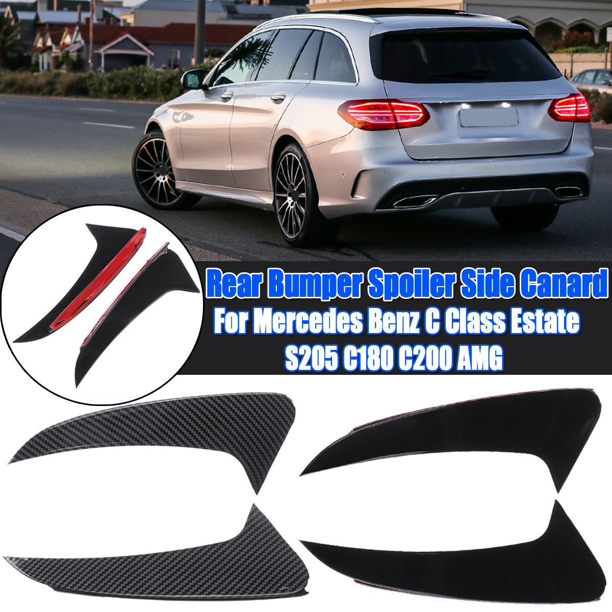 Rear-Bumper-Spoiler-Side-Canard-for-Mercedes-C-Class-Estate-S205-C180-C200-AMG-1654371