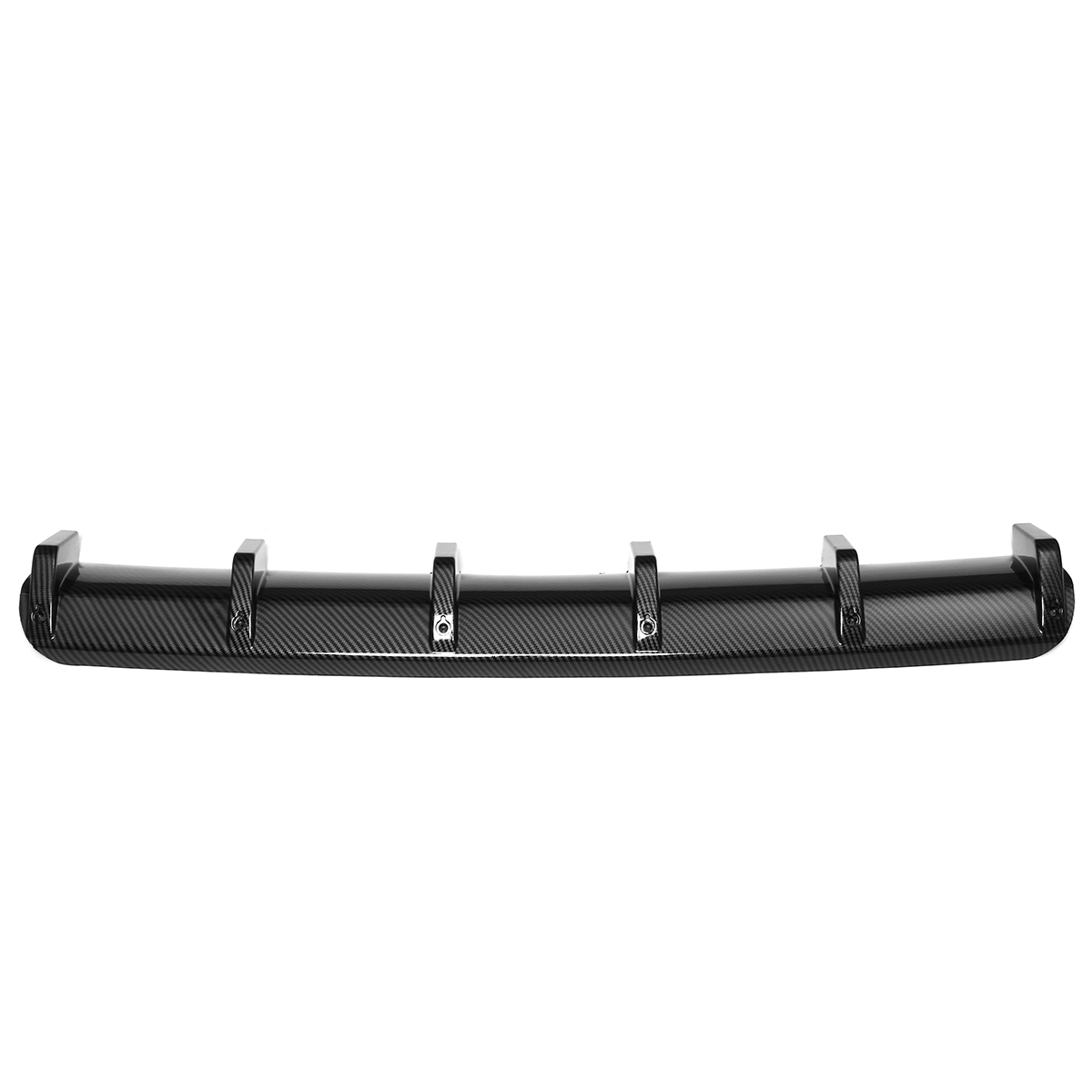 Universal-Carbon-Fiber-ABS-6-Fin-Car-Rear-Bumper-Lip-Diffuser-Splitter-Protector-Added-on-Kit-1481196