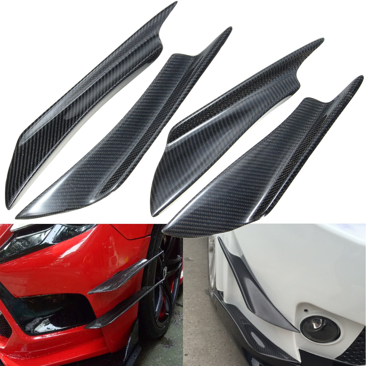 Universal-Carbon-Fiber-Front-Bumper-Canards-Splitters-For-Honda-For-AUDI-For-VW-For-BMW-1142573