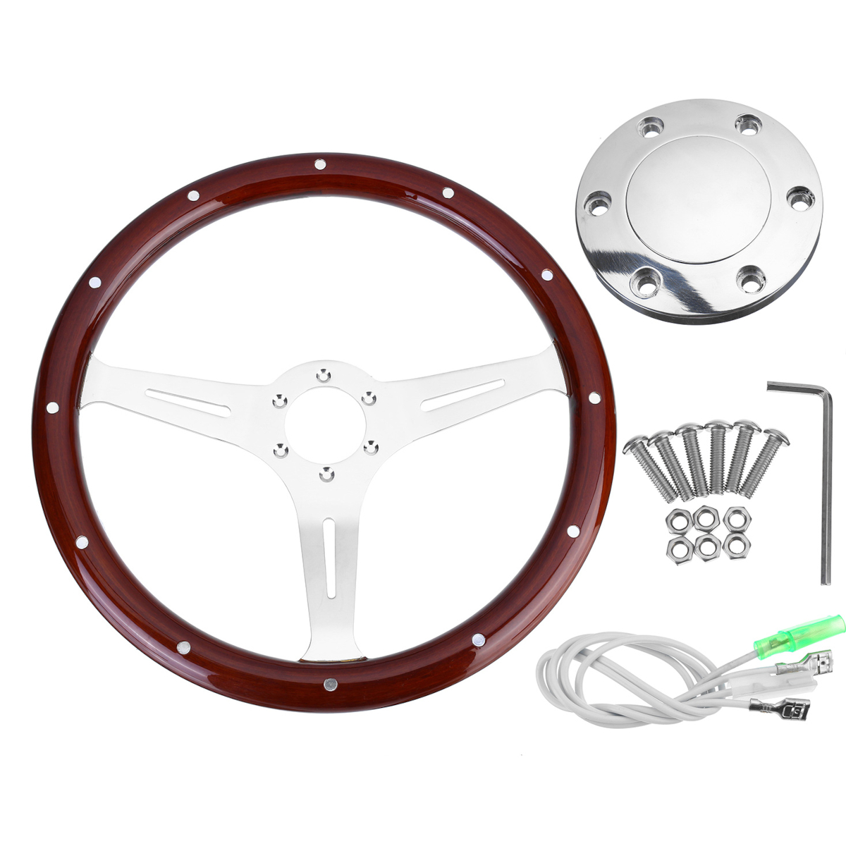 GM-Modified-15-Inch-Retro-Solid-Wood-Steering-Wheel-For-Old-Santa-Volkswagen-T3-T25-1754115