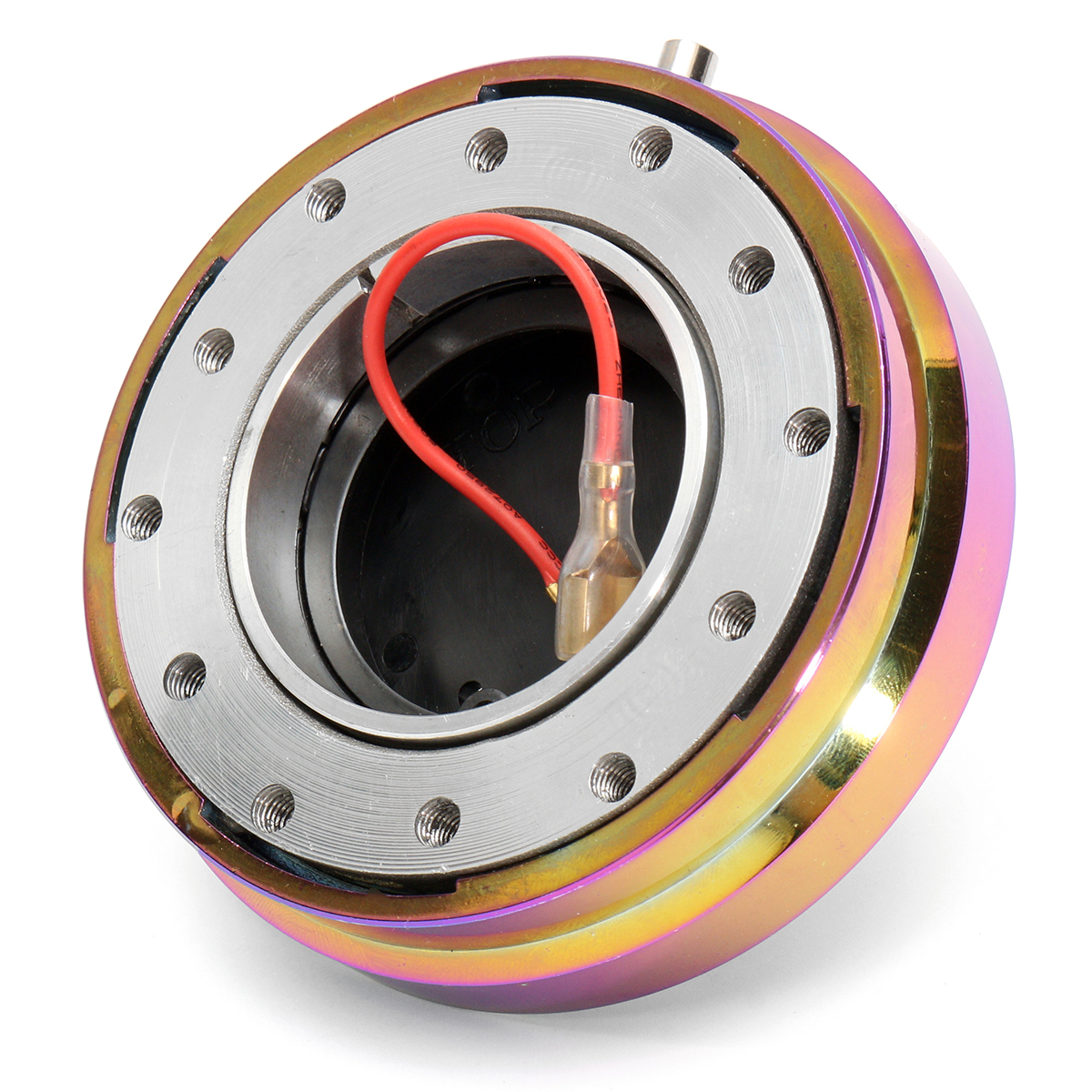Neo-Chrome-Universal-15-Inch-Short-Quick-Release-Steering-Wheel-Hub-Adapter-6-Bolt-1250391