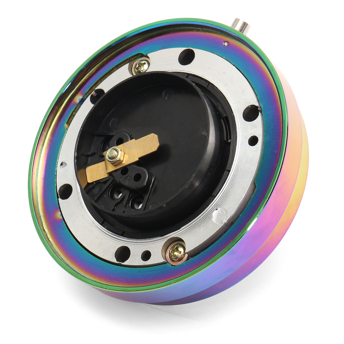 Neo-Chrome-Universal-15-Inch-Short-Quick-Release-Steering-Wheel-Hub-Adapter-6-Bolt-1250391