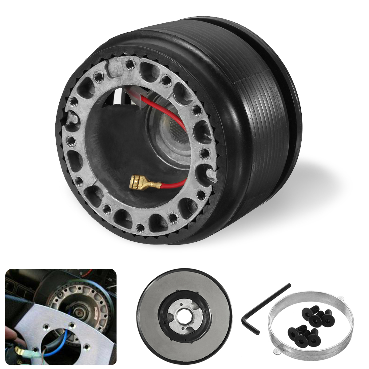 Steering-Wheel-Hub-Base-Adapter-Kit-For-Mitsubishi-Lancer-CE-Evolution-IV-FTO-1266961