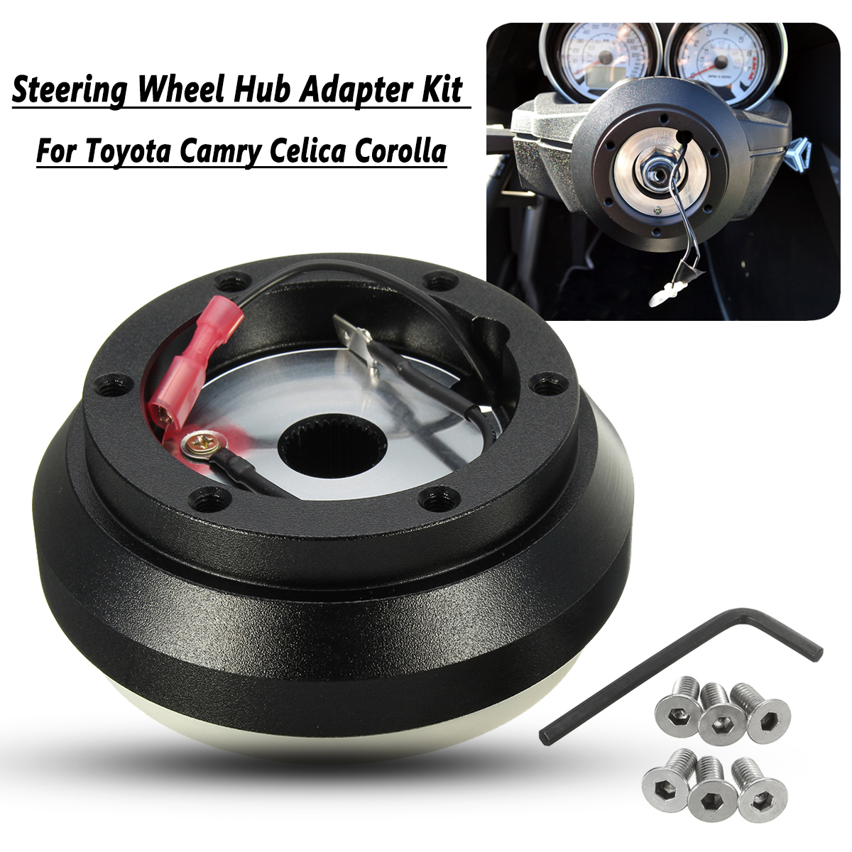 Universal-Steering-Wheel-Hub-Adapter-Boss-Kit-For-Toyota-Camry-Corolla-4-Runner-1266970