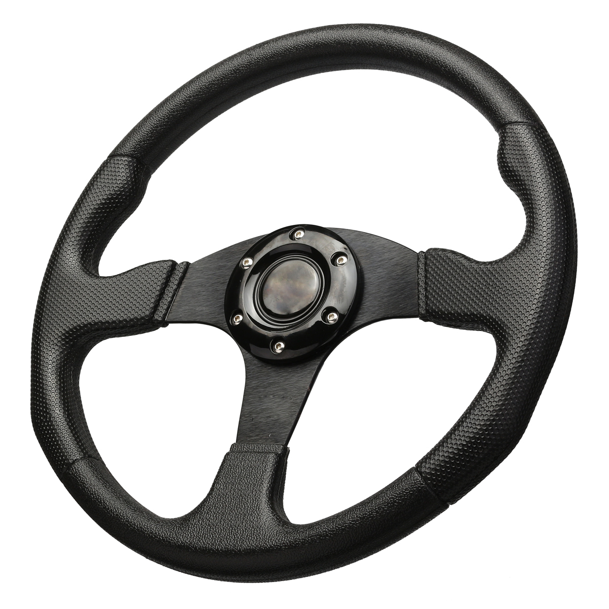 14-Inch-350mm-Steering-Wheel-Universal-Flat-Genuine-leather-Drift-Racing-1697673
