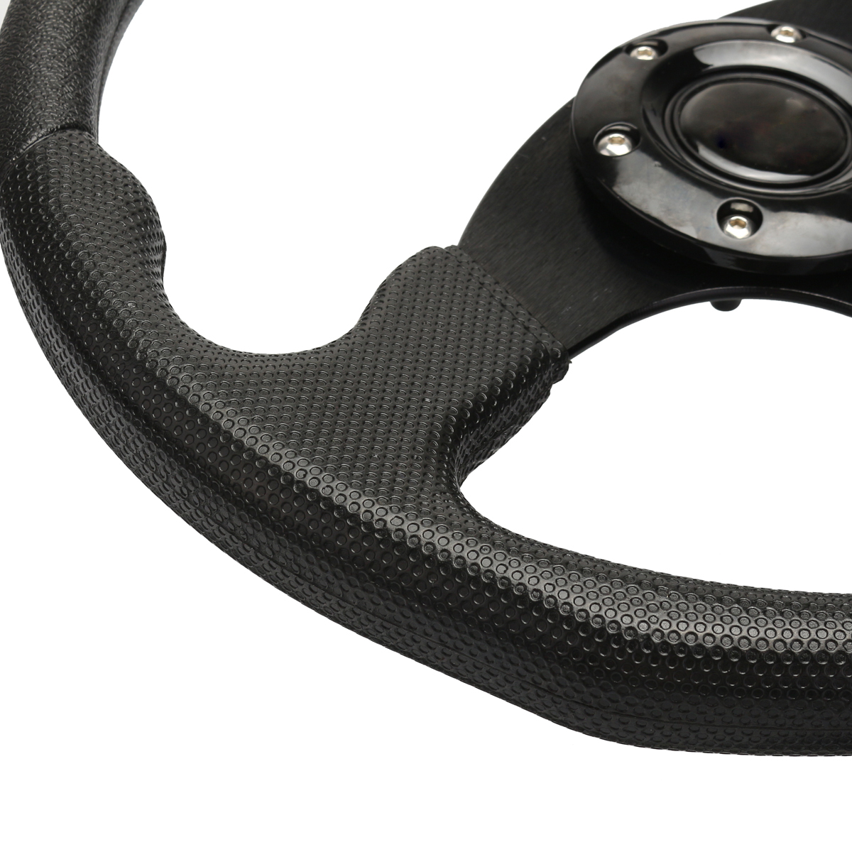 14-Inch-350mm-Steering-Wheel-Universal-Flat-Genuine-leather-Drift-Racing-1697673