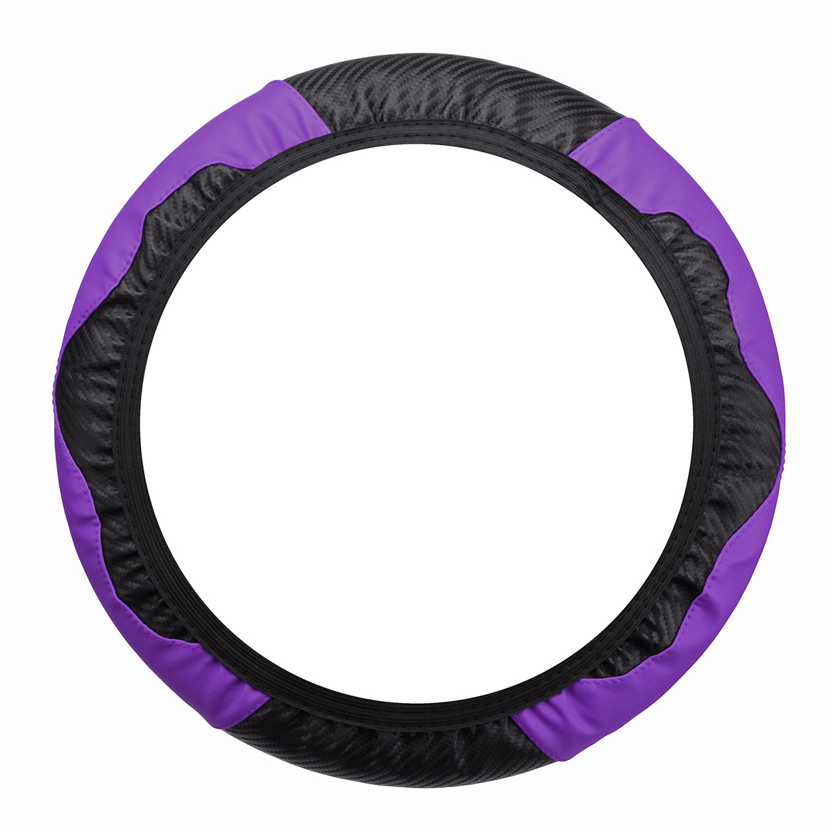 38CM-Car-Carbon-Fiber-Leather-Steering-Wheel-Cover-15quot-Auto-Anti-slip-Universal-1796537