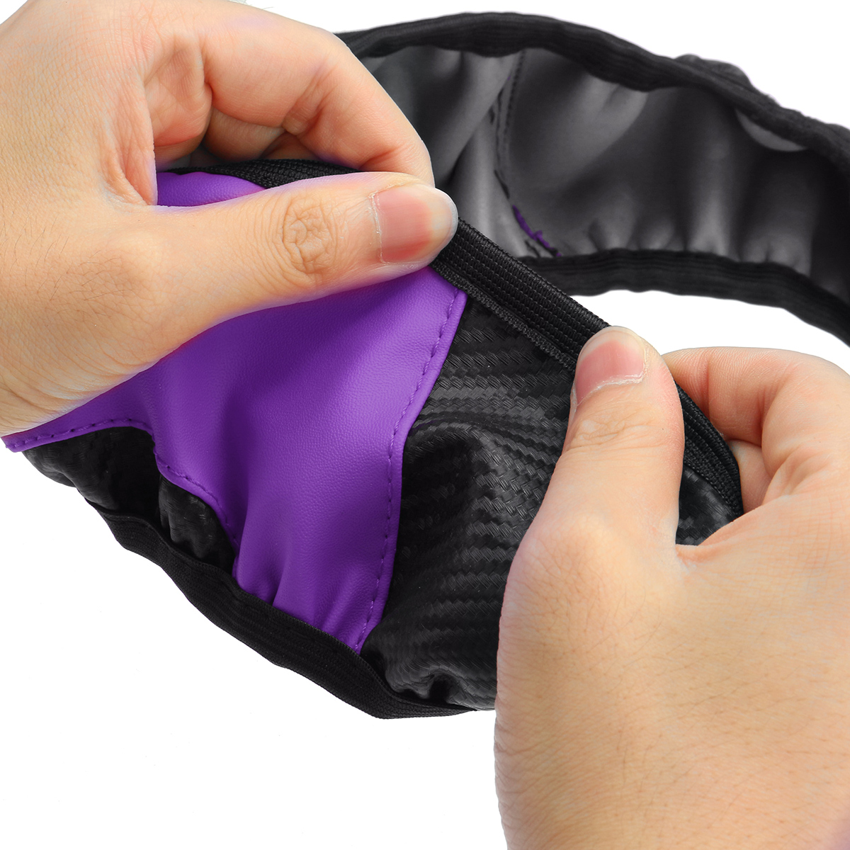 38CM-Car-Carbon-Fiber-Leather-Steering-Wheel-Cover-15quot-Auto-Anti-slip-Universal-1796537