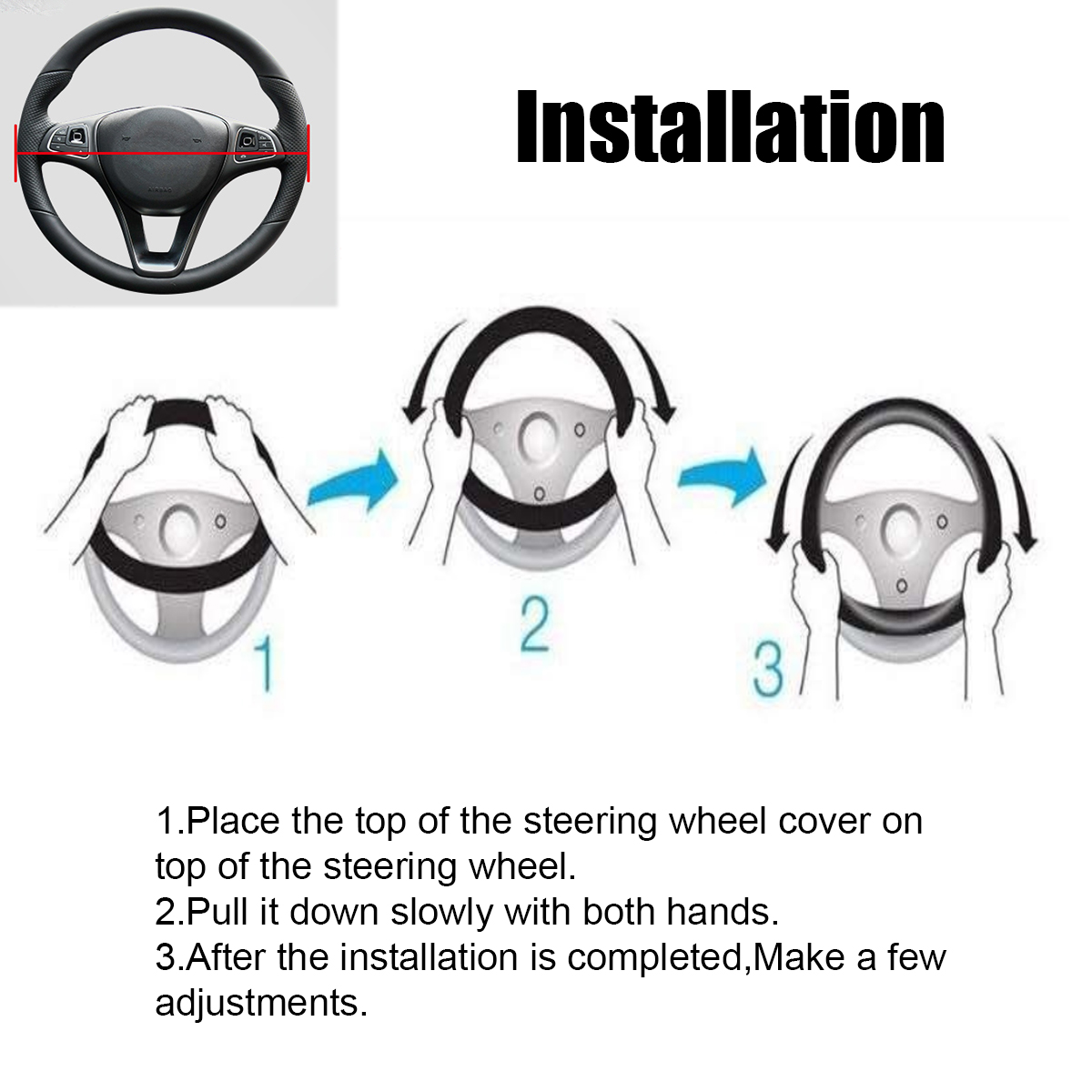 38CM-Universal-Anti-Slip-Breathable-Car-Steering-Wheel-Cover-PU-Leather-Vehicle-1796542