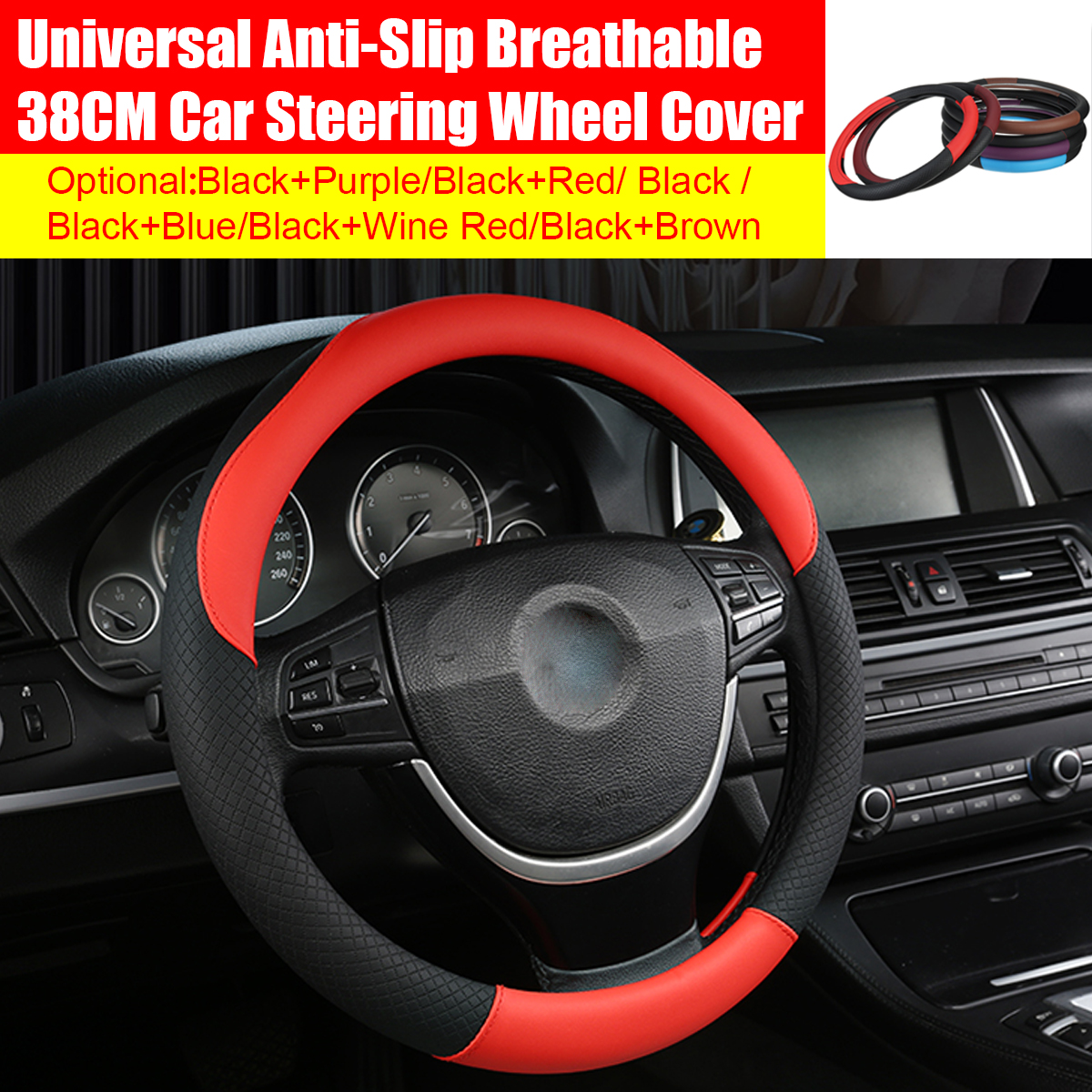 38CM-Universal-Anti-Slip-Breathable-Car-Steering-Wheel-Cover-Vehicle-SUV-RV-1796540