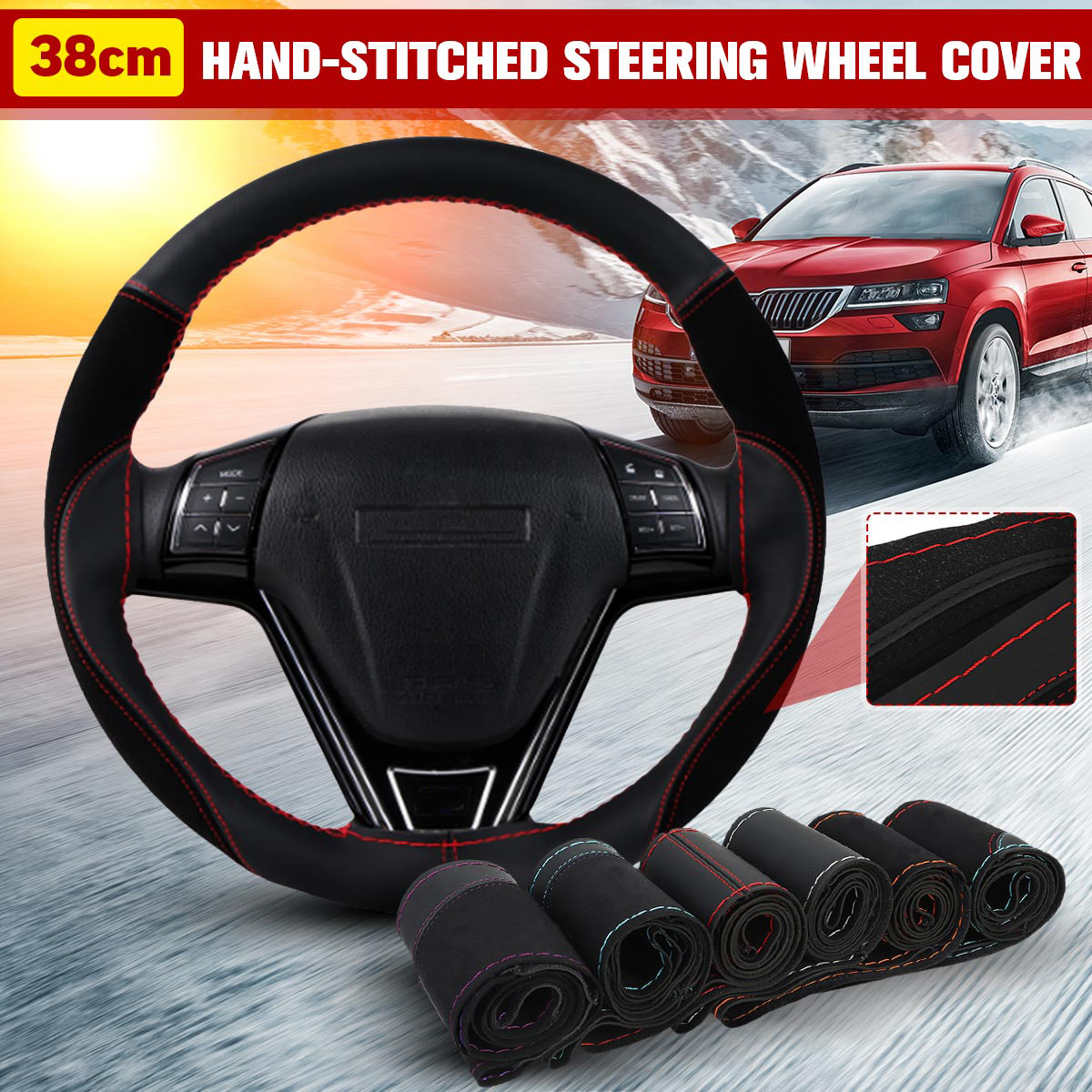 38CM-Universal-Resistant-Leather-Breathable-Hand-stitched-Steering-Wheel-Cover-1773884