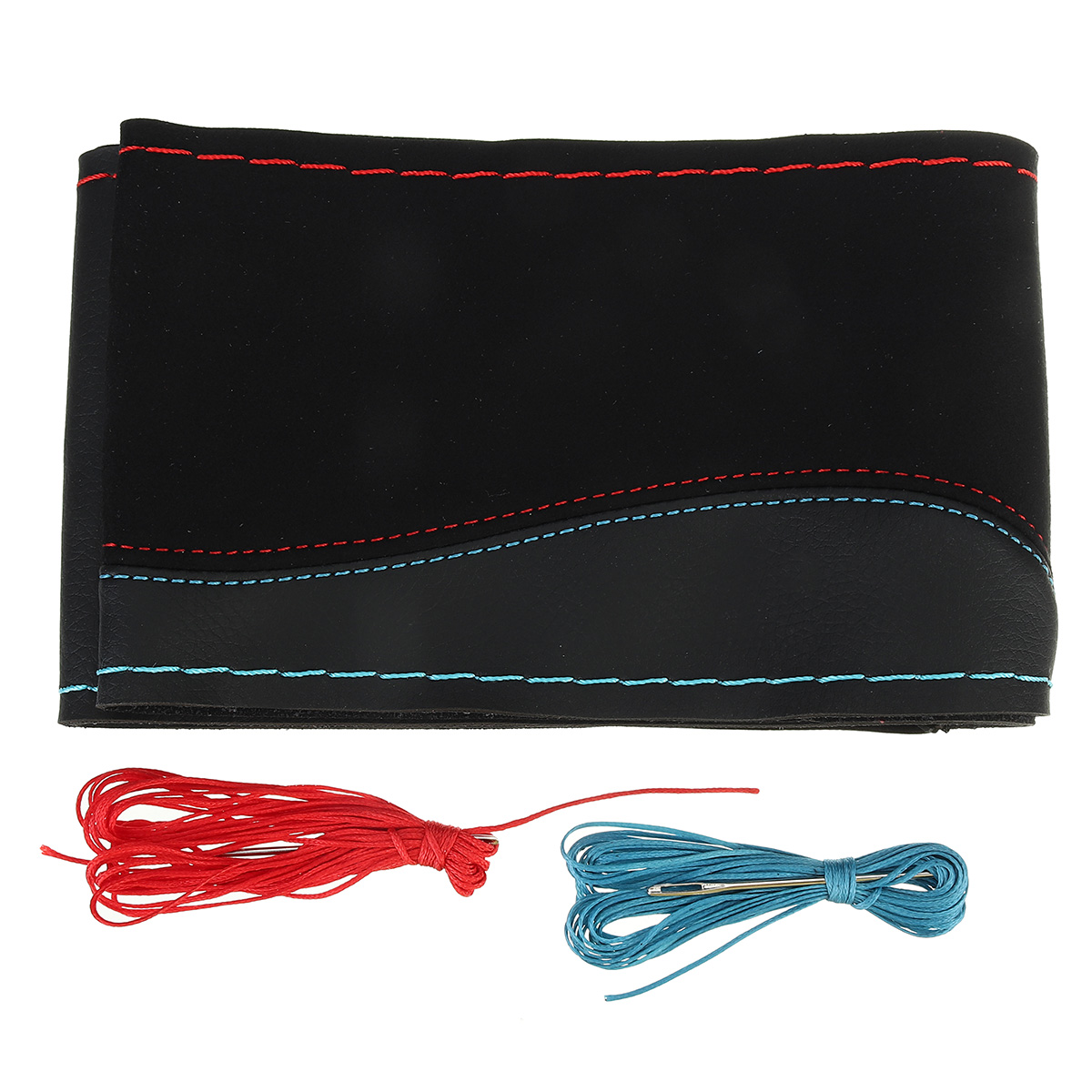 38CM-Universal-Resistant-Leather-Breathable-Hand-stitched-Steering-Wheel-Cover-1773884