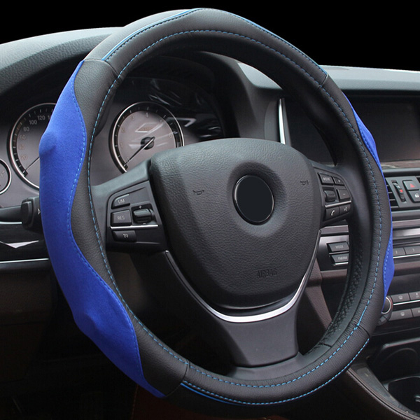 38cm-Leather-Car-Auto-Steel-Ring-Wheel-Glove-Cover-Multicolor-997366