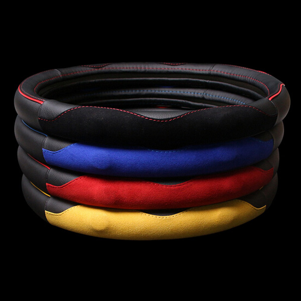 38cm-Leather-Car-Auto-Steel-Ring-Wheel-Glove-Cover-Multicolor-997366