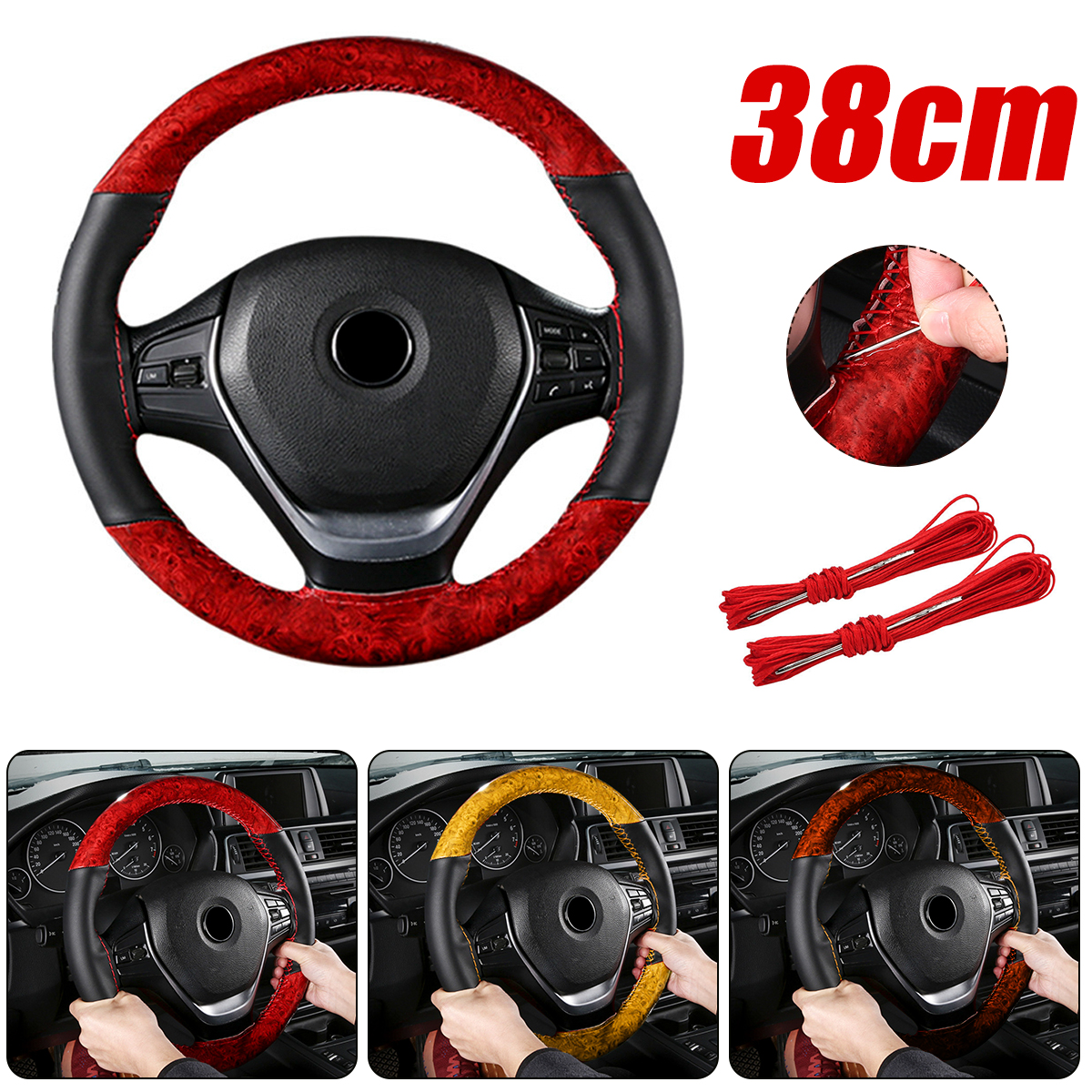 38cm-Leather-Car-Steering-Wheel-Case-Cover-Braiding-Wheel-Sports-Style-Braiding-1749308