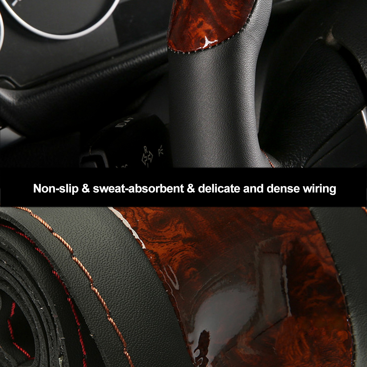 38cm-Microfiber-Leather-Braiding-Car-Steering-Wheel-Case-Cover-Sports-Style-1749309
