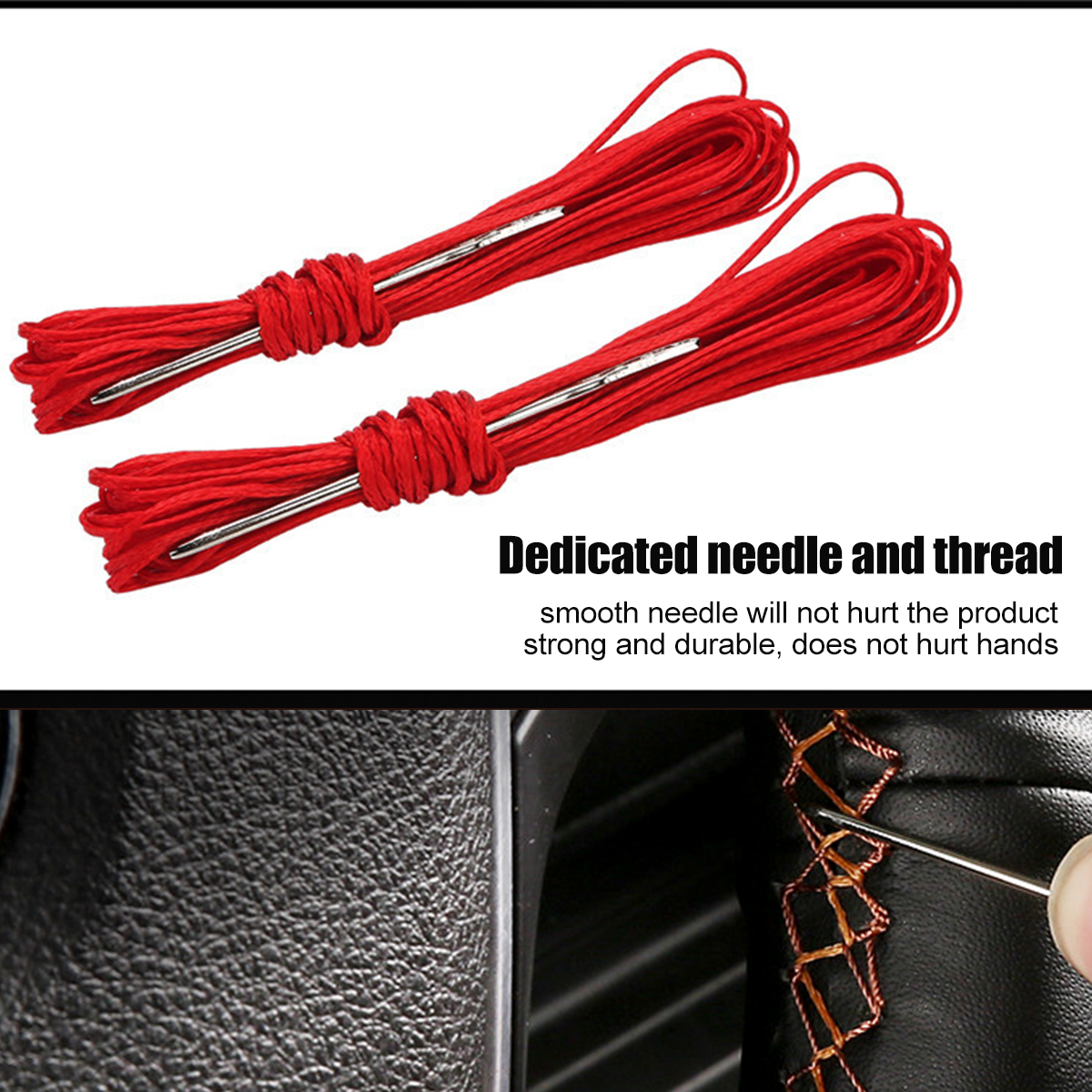 38cm-Microfiber-Leather-Braiding-Car-Steering-Wheel-Case-Cover-Sports-Style-1749309