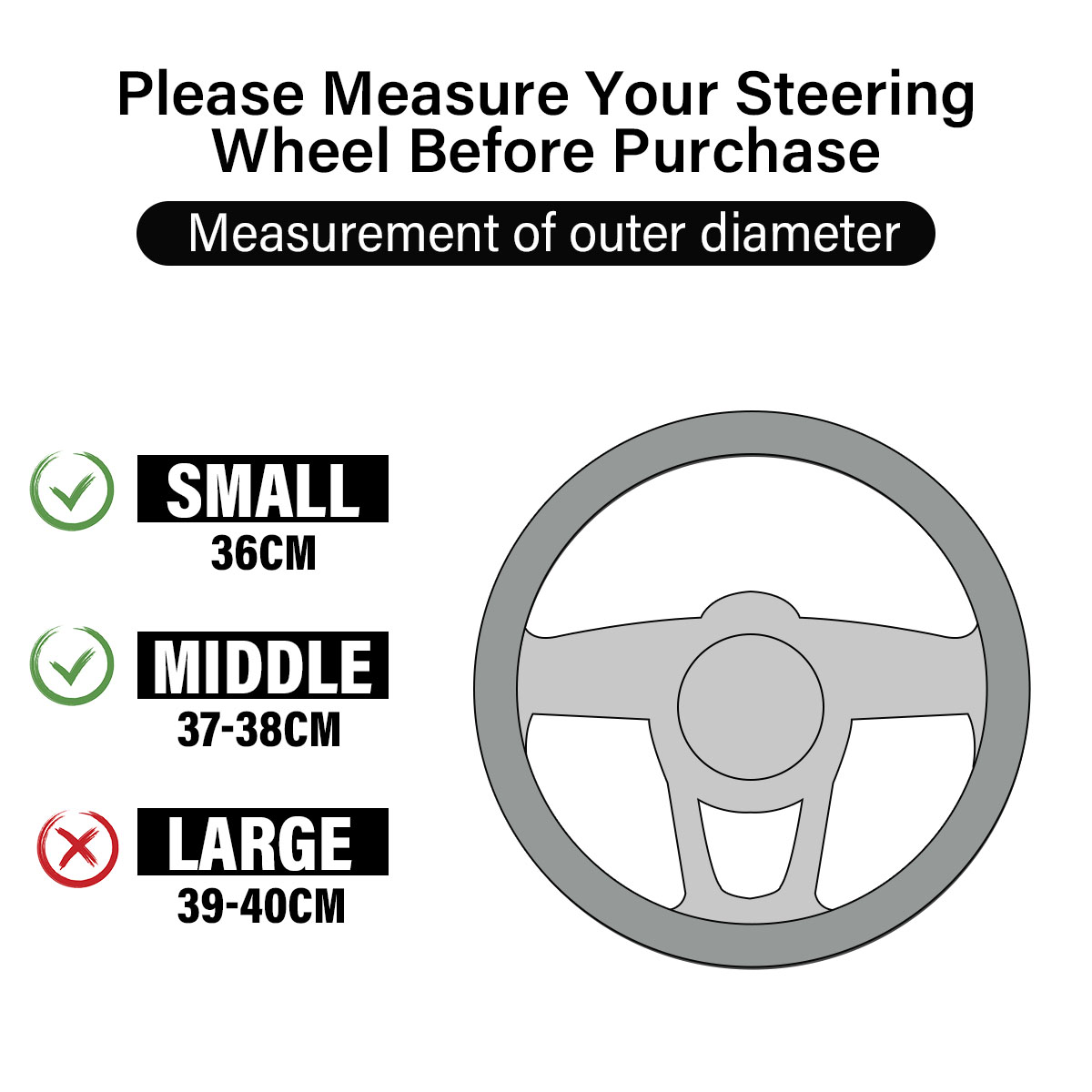 38cm-PU-Leather-Universal-Blue--Red-Car-Steering-Wheel-Cover-Hand-Pad-Buffer-1796538