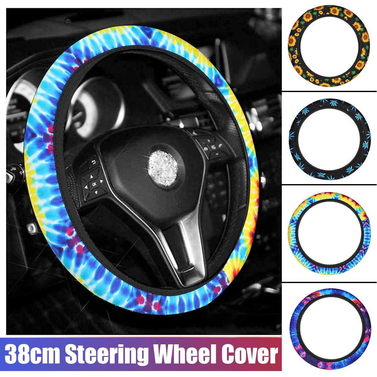 38cm-Universal-Car-Steering-Wheel-Cover-Protector-Suede-Anti-Slip-Multi-color-1749342