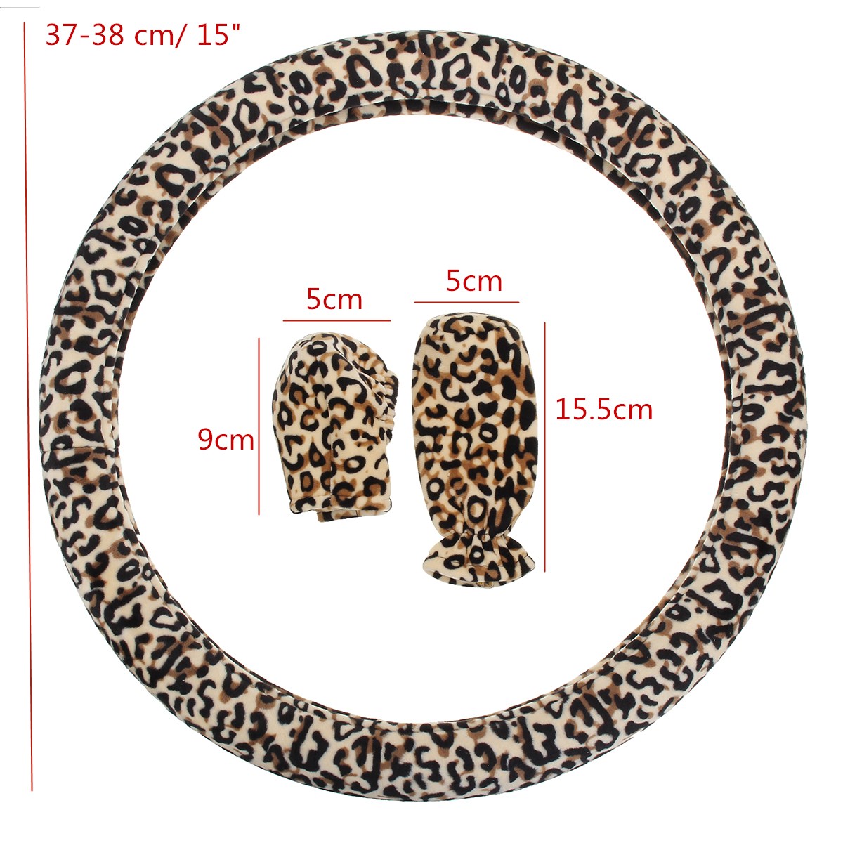 3pcs-38cm-Car-Steering-Wheel--Handbrake--Gear-Knob-Covers-Set-Plush-Warm-Soft-1647592
