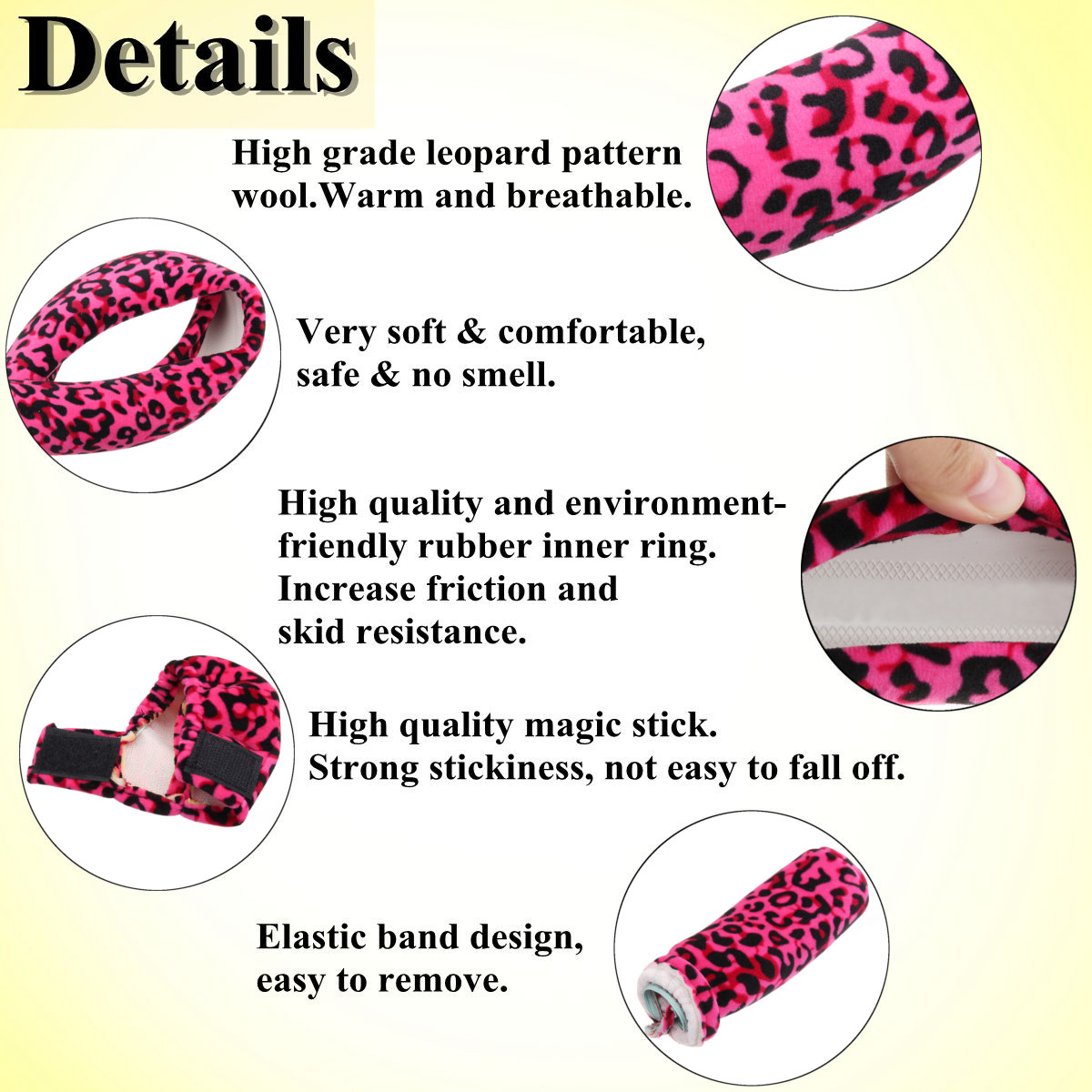3pcs-38cm-Car-Steering-Wheel--Handbrake--Gear-Knob-Covers-Set-Plush-Warm-Soft-1647592