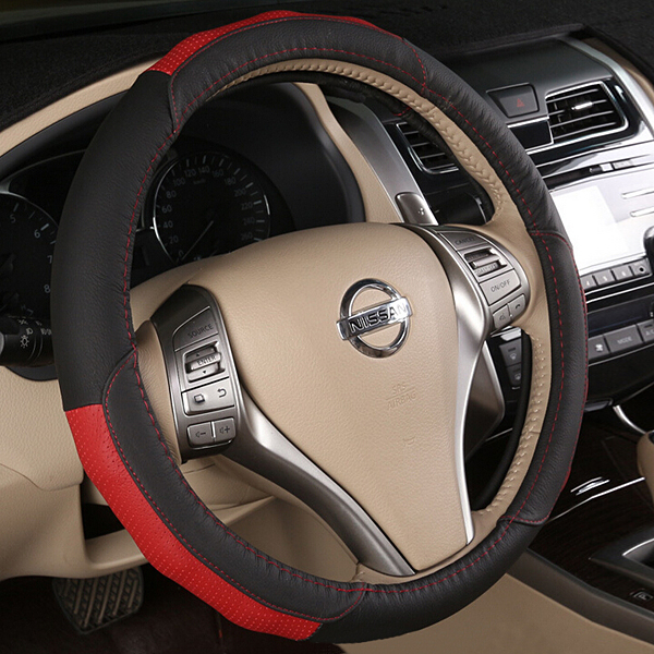 Black-Brown-38cm-Universal-Flat-Breathable-Car-Steel-Ring-Wheel-Cover-997086