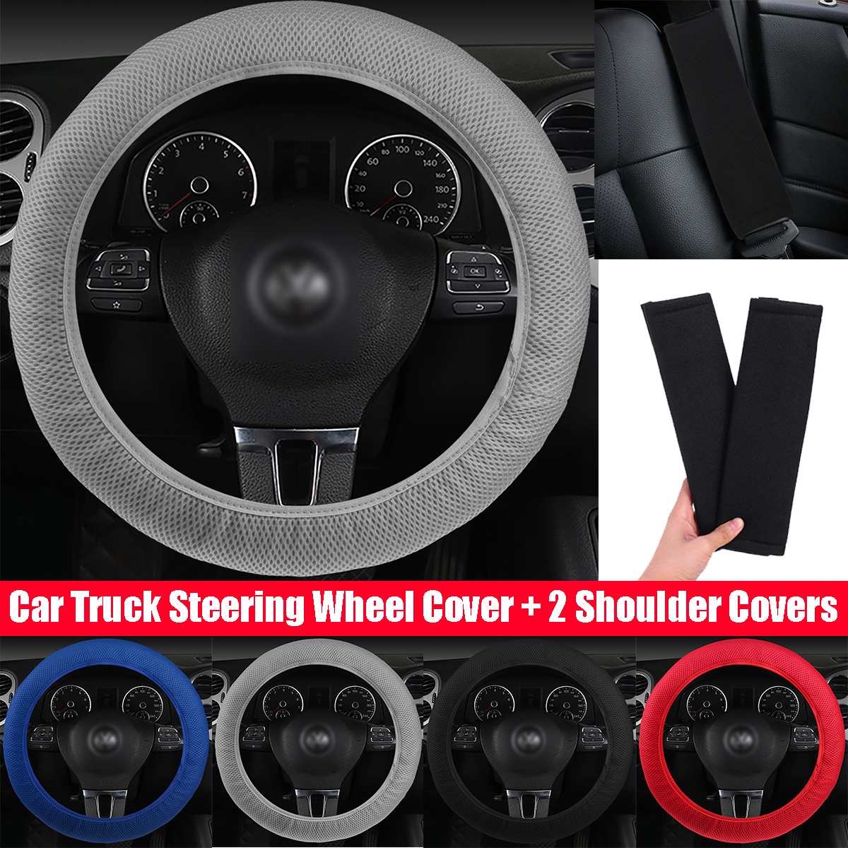 Car-Accessory-Steering-Wheel-Covers-Protector-Universial-Luxury-w-Shoulder-Pads-1656004