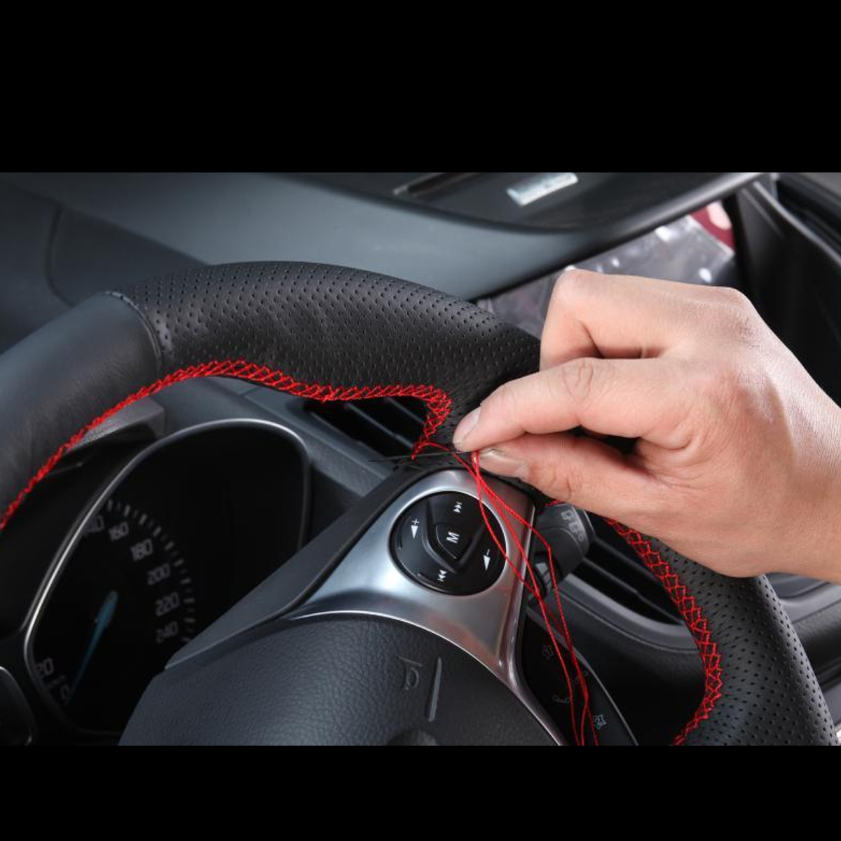 Car-Leather-Steering-Wheel-Cover-Hand-Sewing-DIY-For-Qashqai-J10-X-TRAIL-NV200-1683285