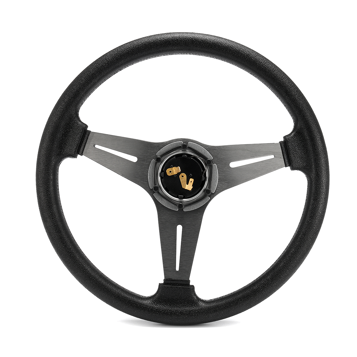 Gussi-Car-Boat-Steering-Wheel-Covers-M450-Chromed-ABS-Inserts-on-Black-Urethane-Rim-1585725