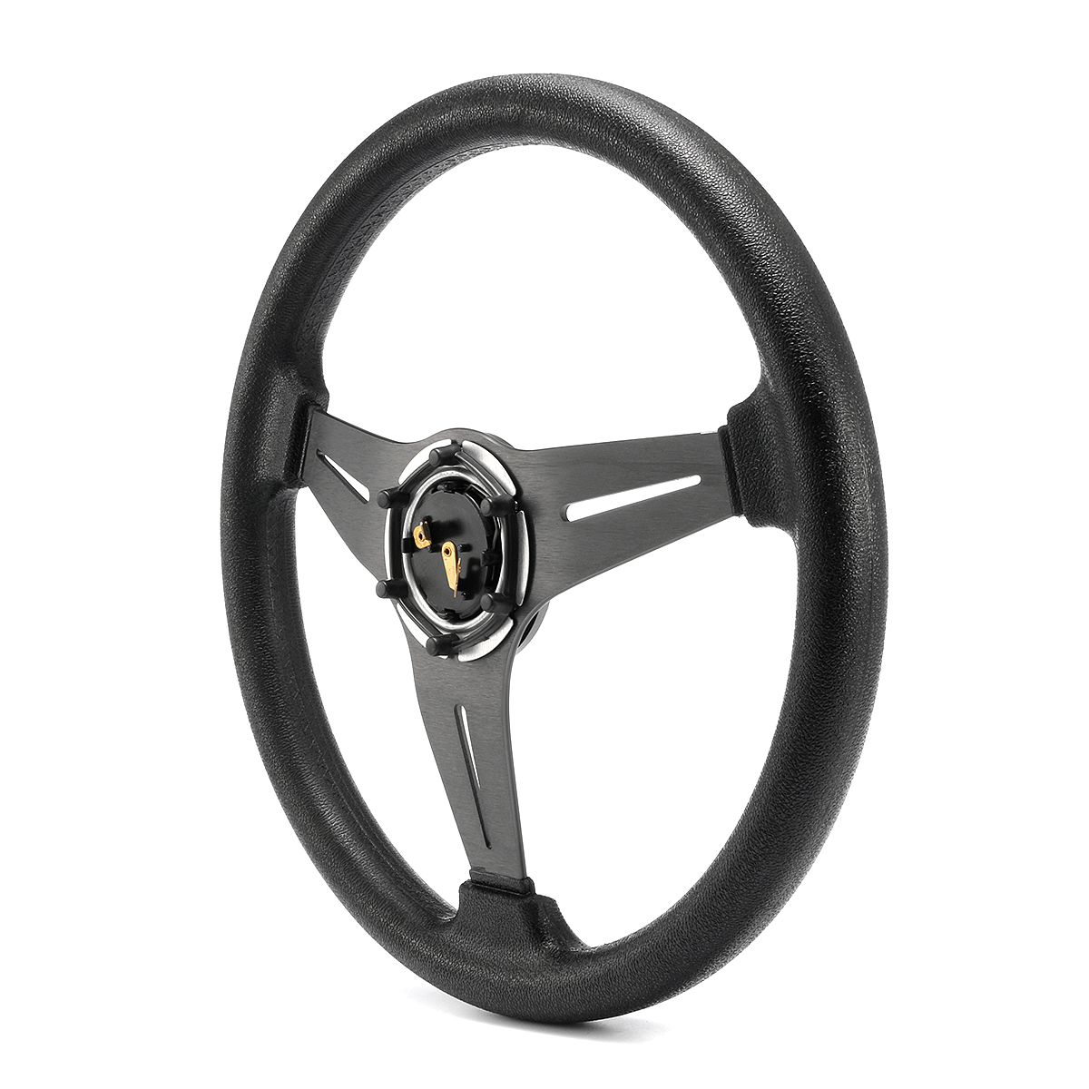 Gussi-Car-Boat-Steering-Wheel-Covers-M450-Chromed-ABS-Inserts-on-Black-Urethane-Rim-1585725