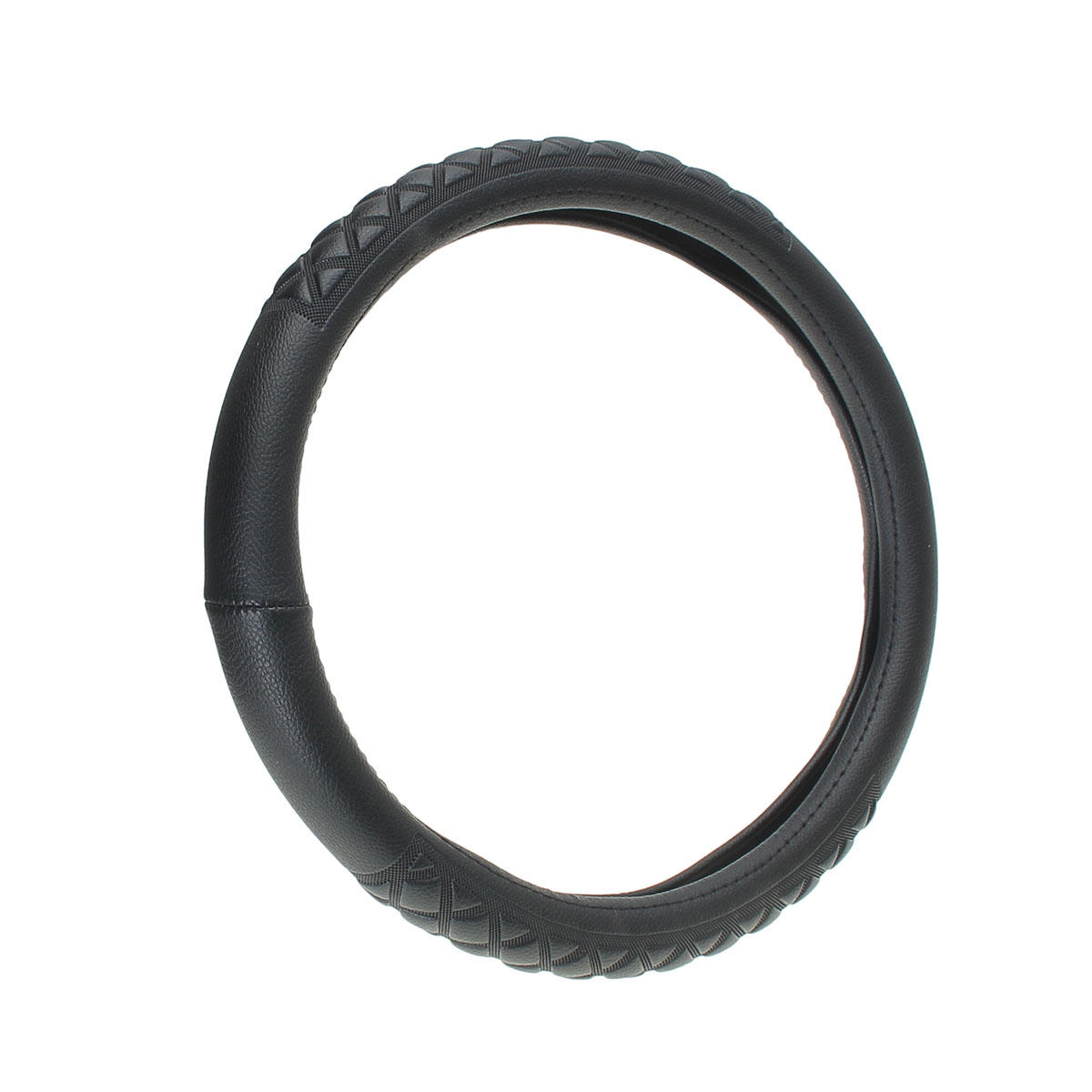 Universal-38cm-Car-3D-Knurling-Leather-Car-Steel-Ring-Wheel-Cover-997368