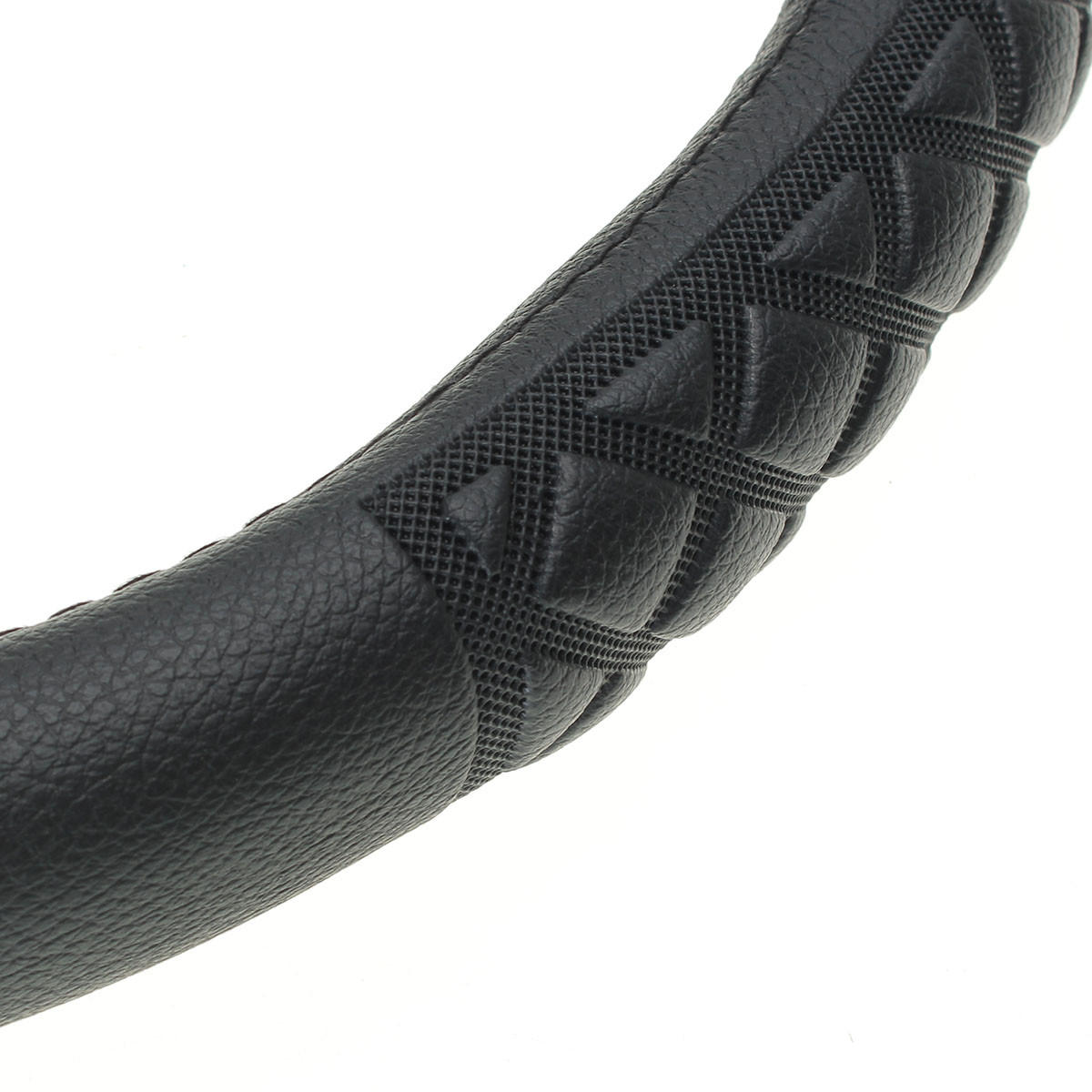 Universal-38cm-Car-3D-Knurling-Leather-Car-Steel-Ring-Wheel-Cover-997368
